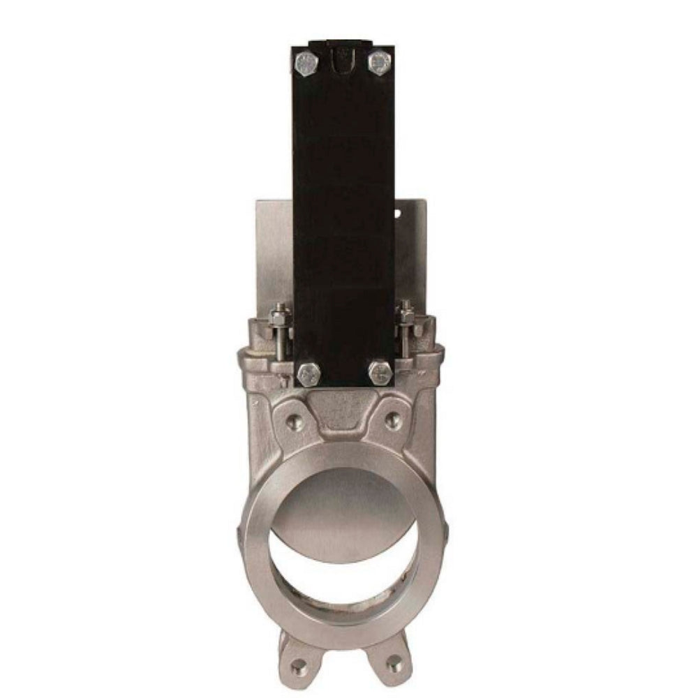 Gate valves Elephant GVKR3232V-2W-Fb-OST-VITON interflanged with OST-flange type A and bare stem, body - stainless steel 316, gate - stainless steel 316, seal - VITON, under electric actuator