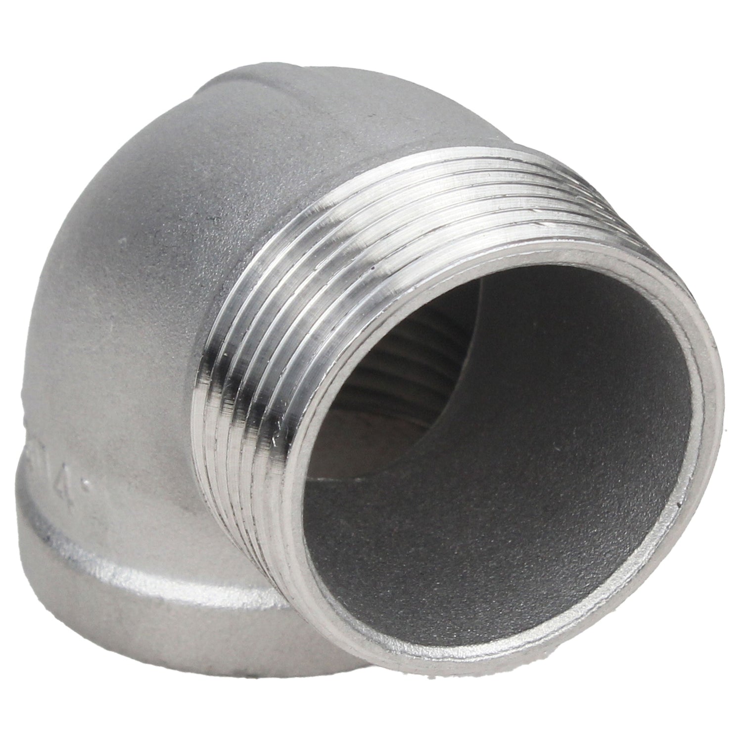 Coudes (angles) en acier Elephant PN16, angle 90°, filetés, corps - acier inoxydable 316, raccordement - filetage mâle/femelle