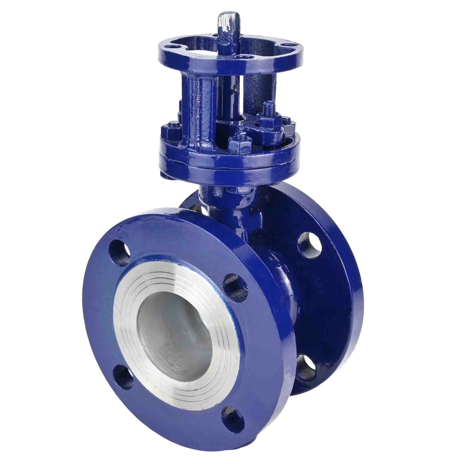 Vanne papillon d'eau Elephant WBV3EX-3431M-1W-F-ISO, matériau du corps - acier au carbone, matériau du disque - acier inoxydable AISI 304, joint - métal, tige uniquement