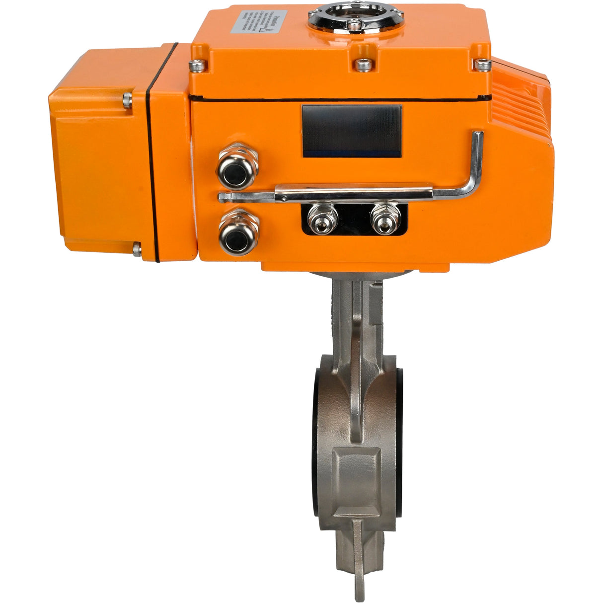 Water Butterfly Valve Elephant 316L-316L-VITON body material - stainless steel aisi 316l, disk material - stainless steel aisi 316l, seal - Viton with electric actuator Elephant 220V, feedback sensor and input control signal 0-10V