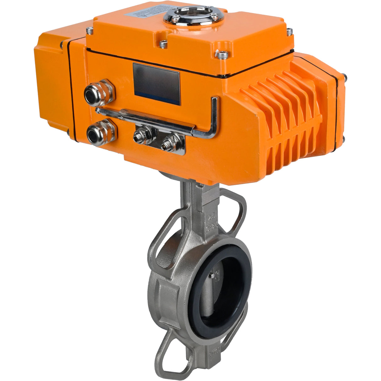 Water Butterfly Valve Elephant 316L-316L-EPDM body material - stainless steel aisi 316l, disk material - stainless steel aisi 316l, seal - EPDM with electric actuator Elephant 220V, feedback sensor and input control signal 0-10V