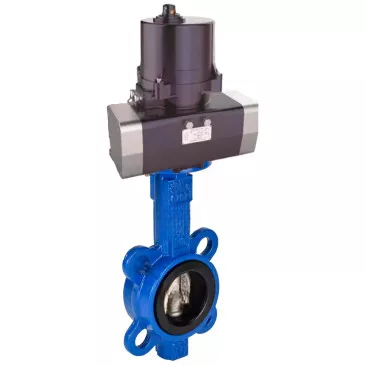 Butterfly valves Elephant WBV1132N-2W-Fb-H interflanged, body - cast iron GG25, disc - stainless steel 316L, seal - NBR, with electric quarter turn actuator Elephant QTSA-N-EM-O0-220VAC