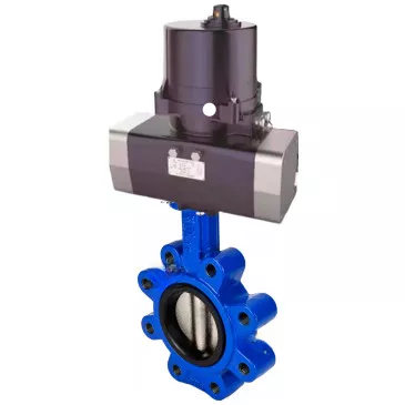 Butterfly valves Elephant WBV1616E-2W-Fb-H LUG interflanged, body - cast iron QT450, disc - cast iron QT450, seal - EPDM, with electric quarter turn actuator Elephant QTSA-N-EM-O0-220VAC
