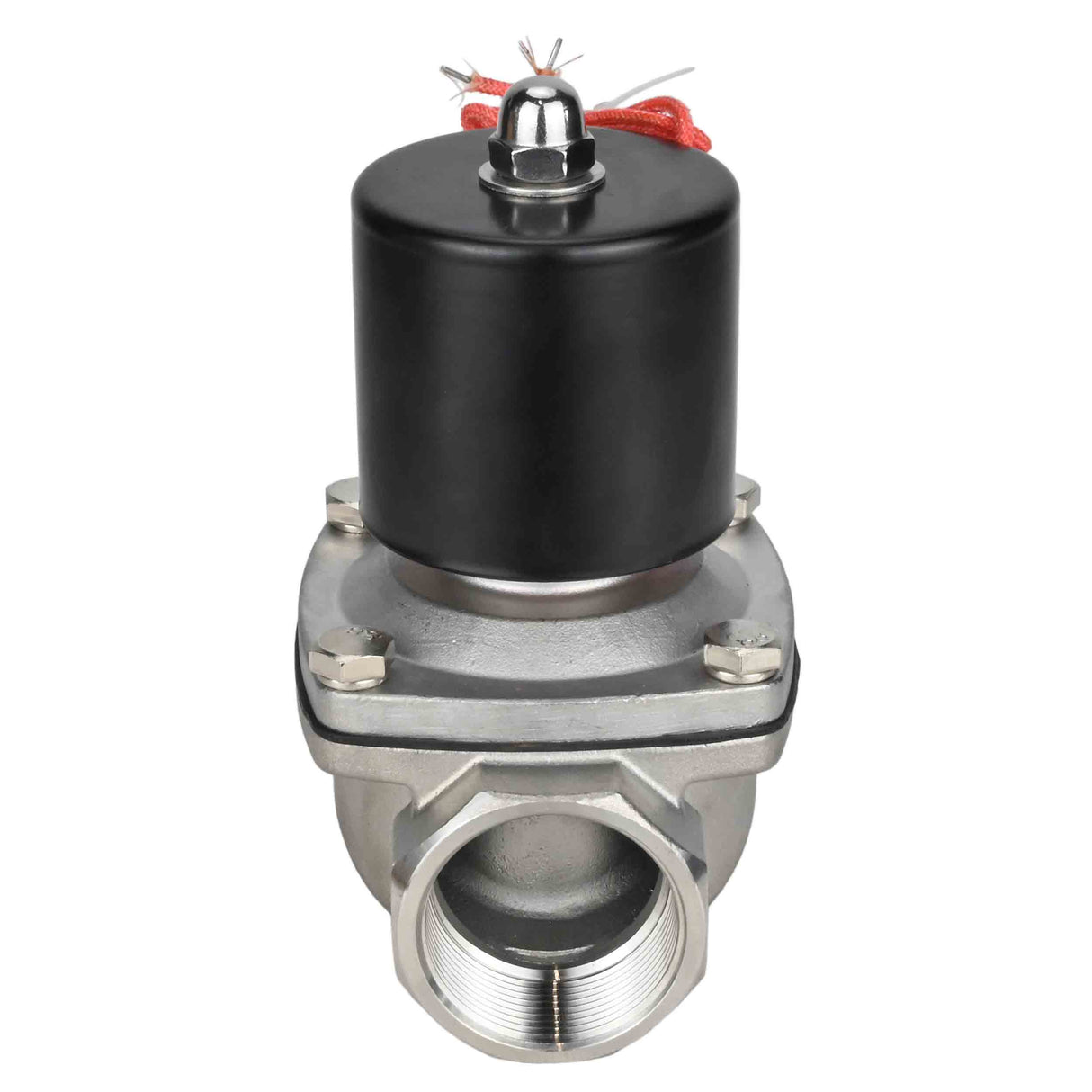 Électrovanne électrique à action directe à deux voies normalement fermée Elephant VS2W-101N-NC NBR 110/220V, matériau du corps - acier inoxydable AISI 304, joint - NBR