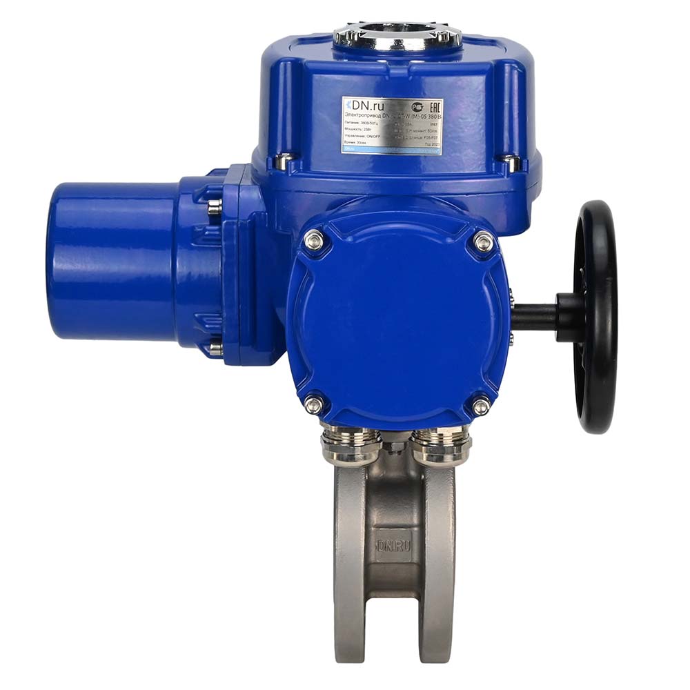 Vanne à boisseau sphérique en acier inoxydable Elephant-BVсFP.316.200 PSI232 à passage intégral, à bride compacte, actionneur électrique quart de tour Elephant QT-W (M) 380 V