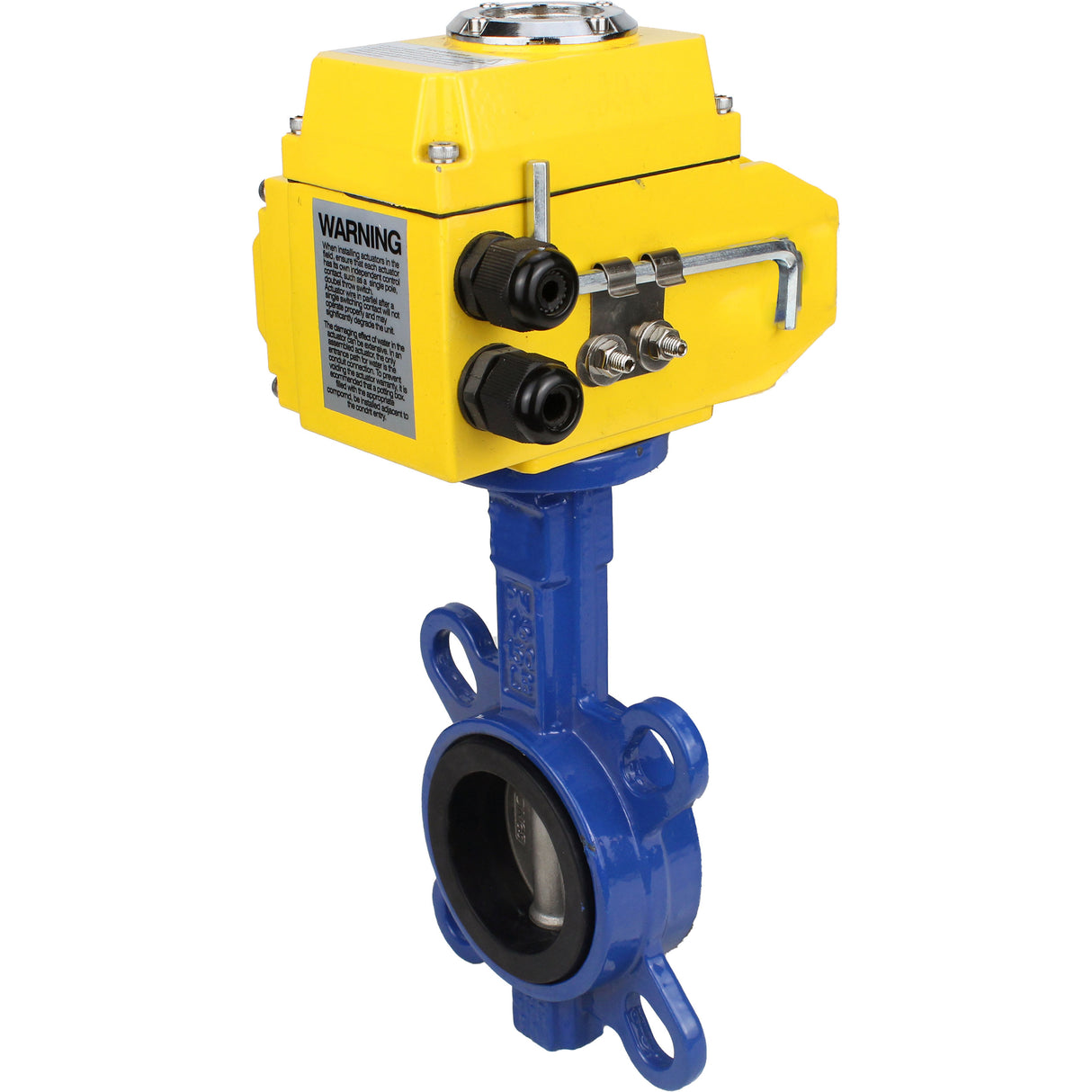 Vanne papillon d'eau Elephant ggg50-316l-epdm-elephant-24v, matériau du corps - fonte GGG50, matériau du disque - acier inoxydable AISI 316L, joint - EPDM, actionné par un actionneur électrique