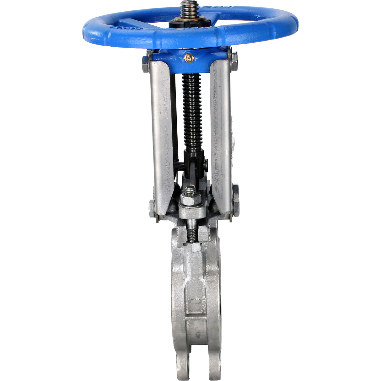 Vanne à guillotine Elephant GVKR3232E-1W-Fb-S, matériau du corps - acier inoxydable AISI 316, matériau du couteau - acier inoxydable AISI 316, joint - EPDM, volant