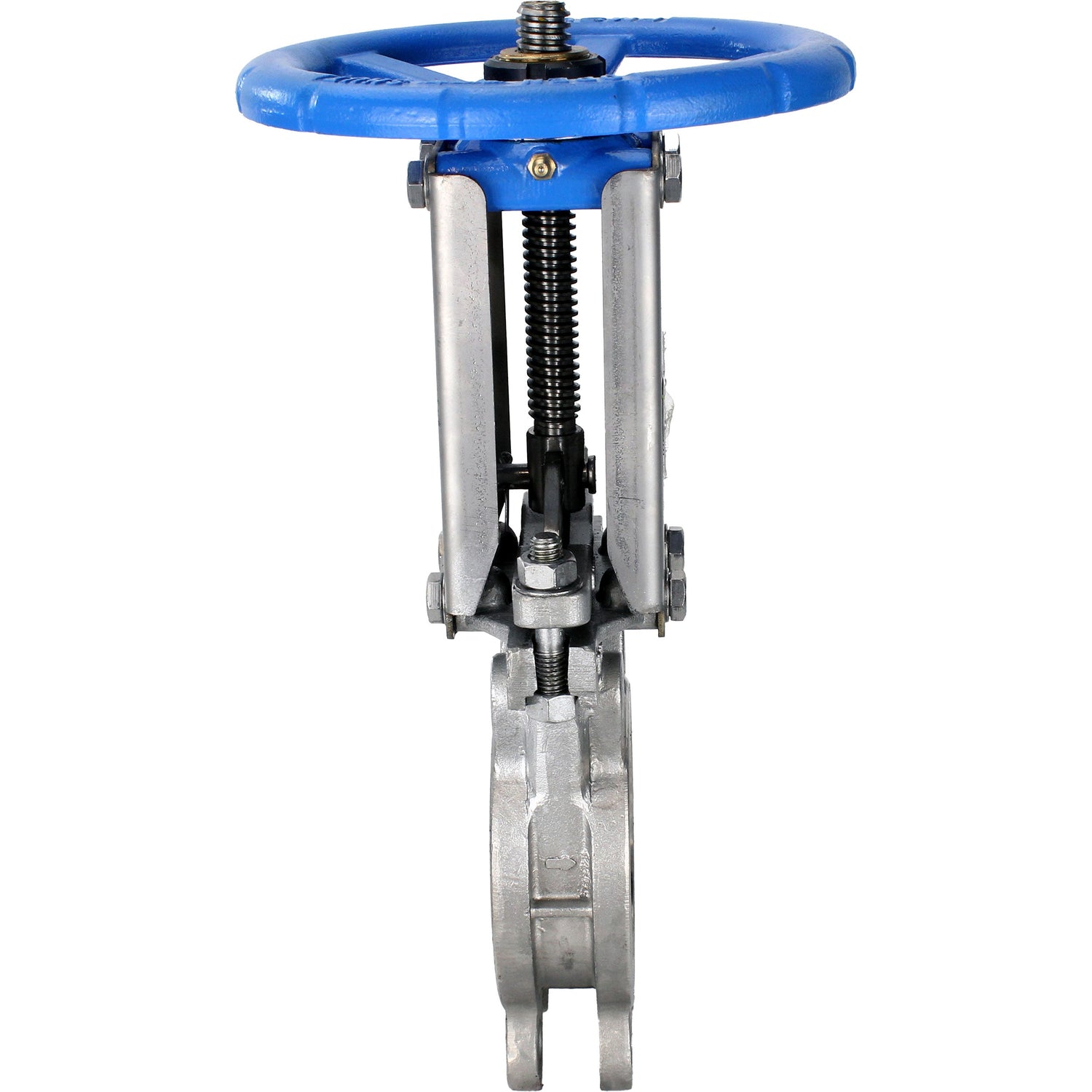 Vanne à guillotine Elephant GVKR3232E-1W-Fb-S, matériau du corps - acier inoxydable AISI 316, matériau du couteau - acier inoxydable AISI 316, joint - EPDM, volant