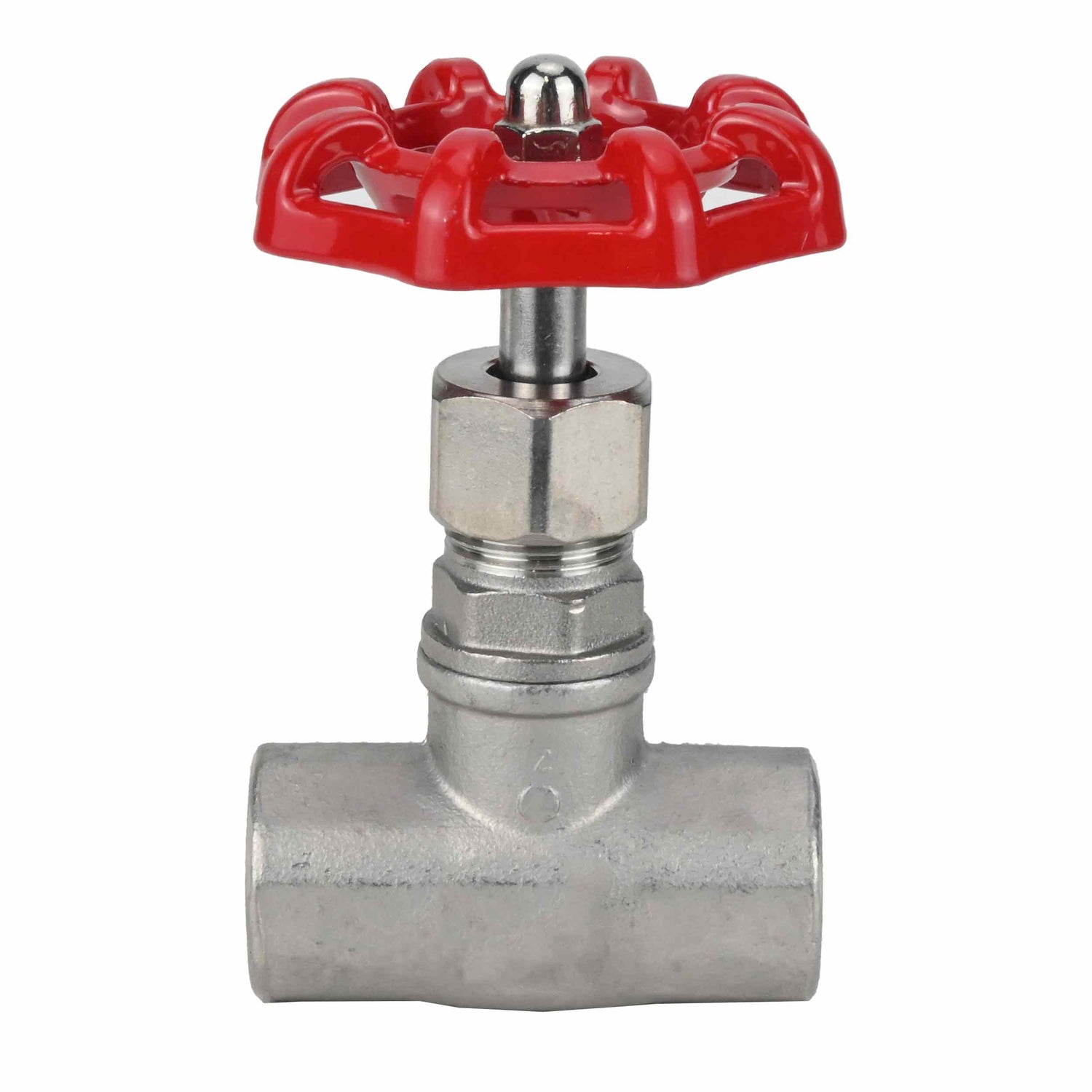 Vanne d'arrêt Elephant VSO3131P-1W-TS, matériau du corps - acier inoxydable AISI 304, matériau du disque - acier inoxydable, joint - PTFE, fileté