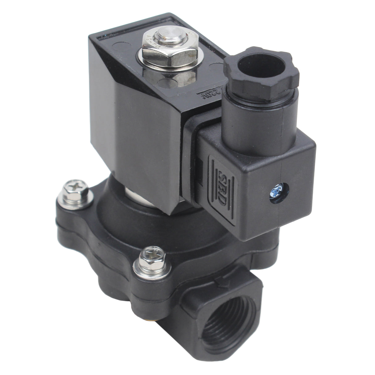 Électrovanne Elephant VS541-ET-NC-24VAC, matériau du corps - Plastique, joint - EPDM, normalement fermé, bobine - 24 VAC