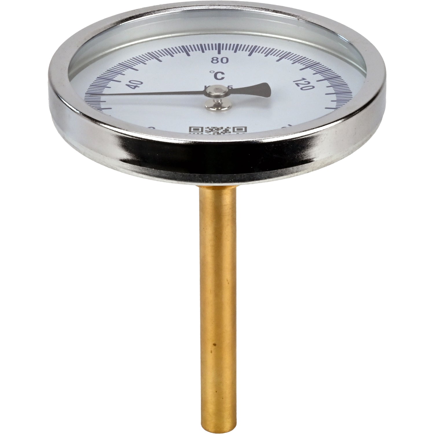 Thermomètres axiaux bimétalliques Elephant TB-311-A1.5 PN10-24, acier inoxydable, longueur de la partie immergée 46-200 mm, classe de précision - 1,5