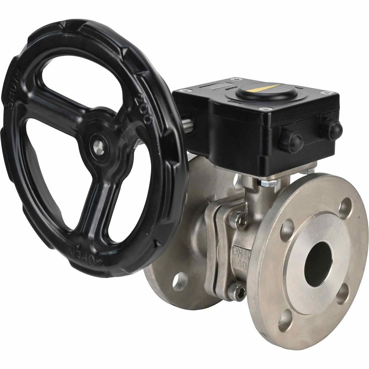 Robinet à boisseau sphérique en acier inoxydable Elephant kchfp ham, matériau du corps - acier inoxydable AISI 316, matériau de la bille - acier inoxydable AISI 316, joint - PTFE, commande par poignée