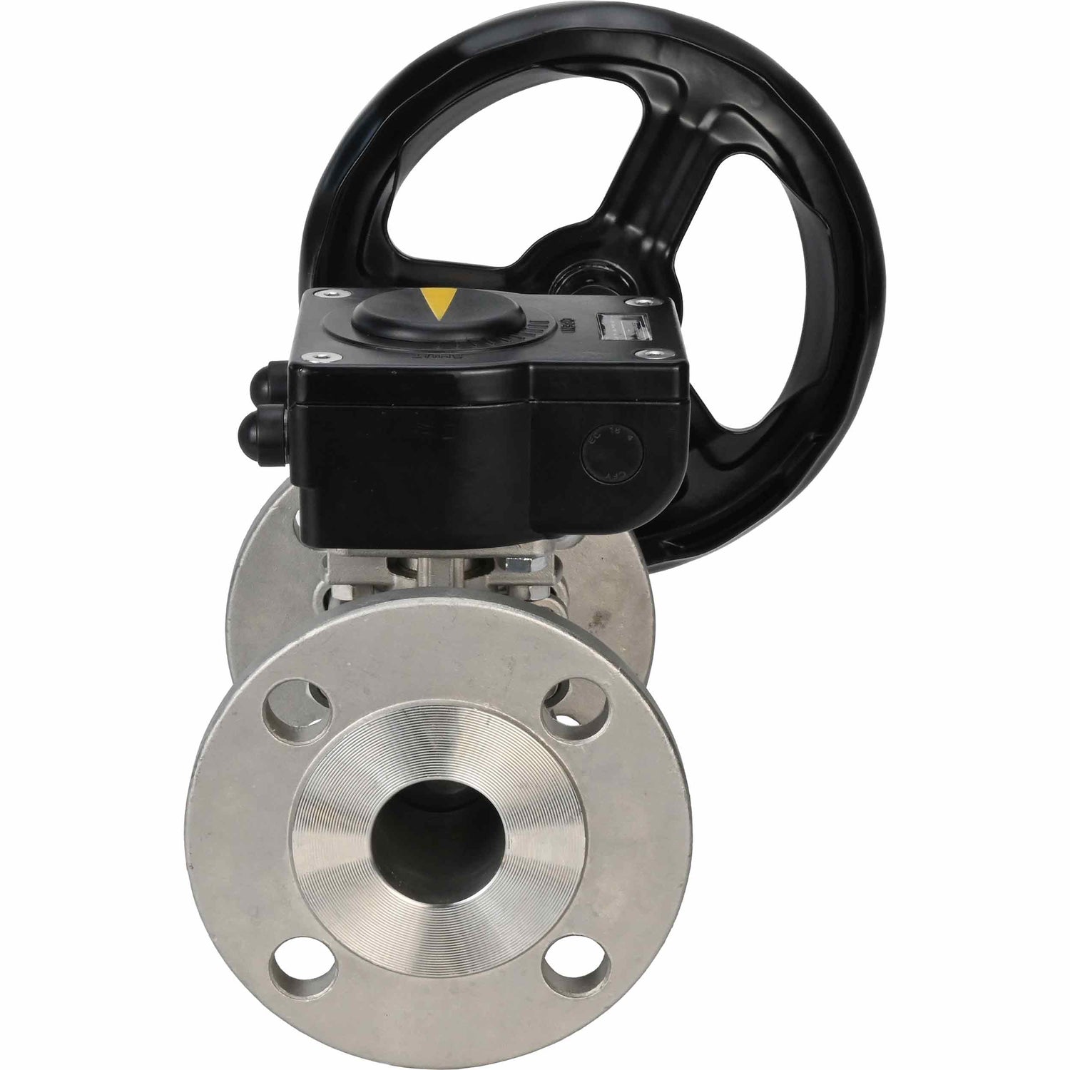 Robinet à boisseau sphérique en acier inoxydable Elephant ksfpt-304-180-ham, matériau du corps - acier inoxydable AISI 304, matériau de la bille - acier inoxydable AISI 304, joint - PTFE, commande par poignée