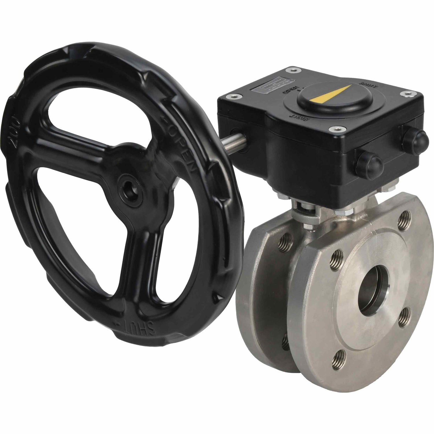 Robinet à boisseau sphérique en acier inoxydable Elephant kchmfp_ham, matériau du corps - acier inoxydable AISI 316, matériau de la bille - acier inoxydable AISI 316, joint - PTFE, commande par poignée