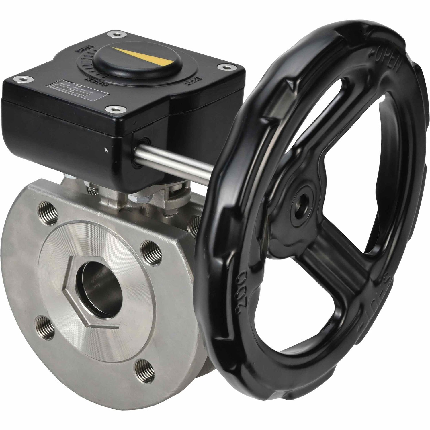 Robinet à boisseau sphérique en acier inoxydable Elephant kchmfp_ham, matériau du corps - acier inoxydable AISI 316, matériau de la bille - acier inoxydable AISI 316, joint - PTFE, commande par poignée