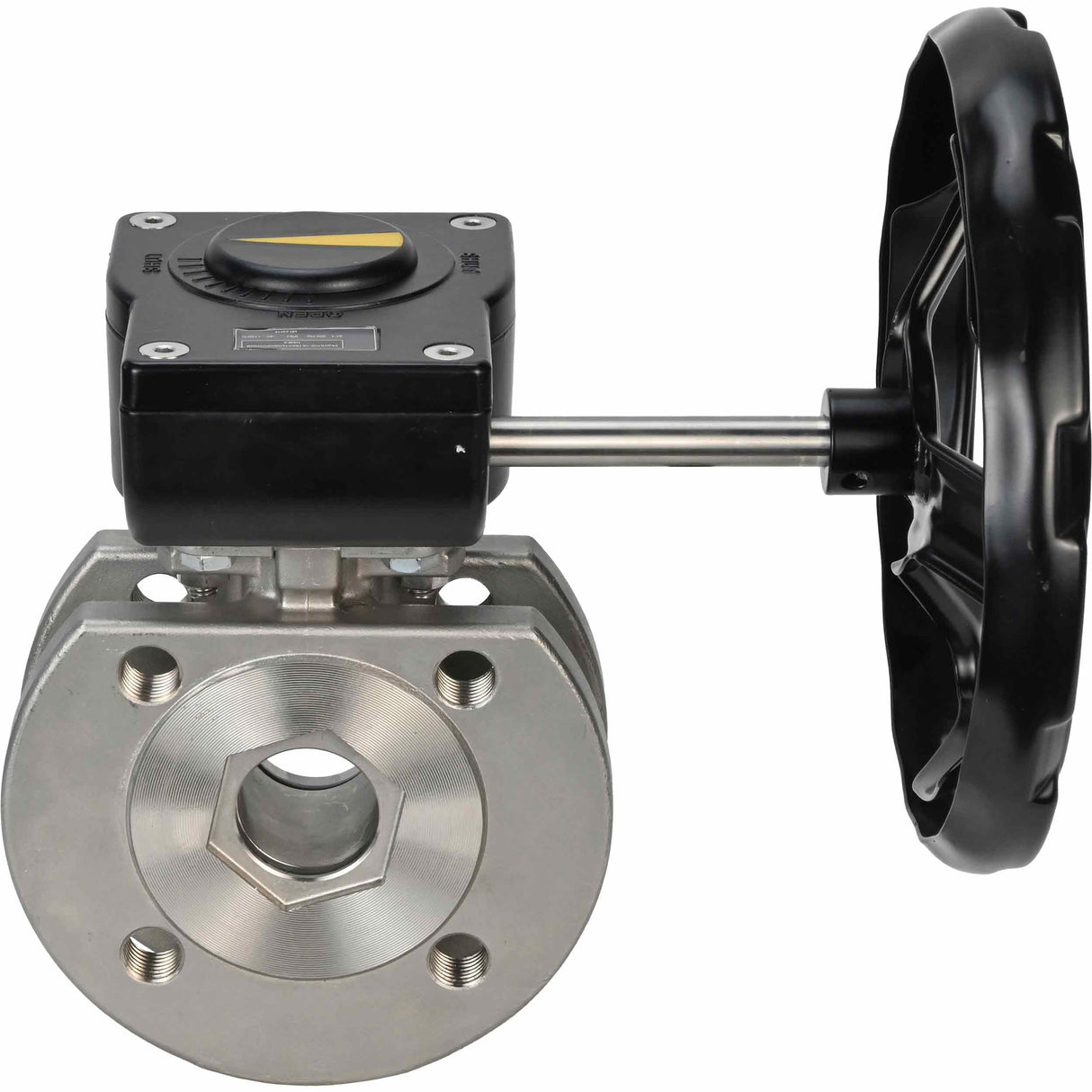 Robinet à boisseau sphérique en acier inoxydable Elephant kchmfp_ham, matériau du corps - acier inoxydable AISI 316, matériau de la bille - acier inoxydable AISI 316, joint - PTFE, commande par poignée