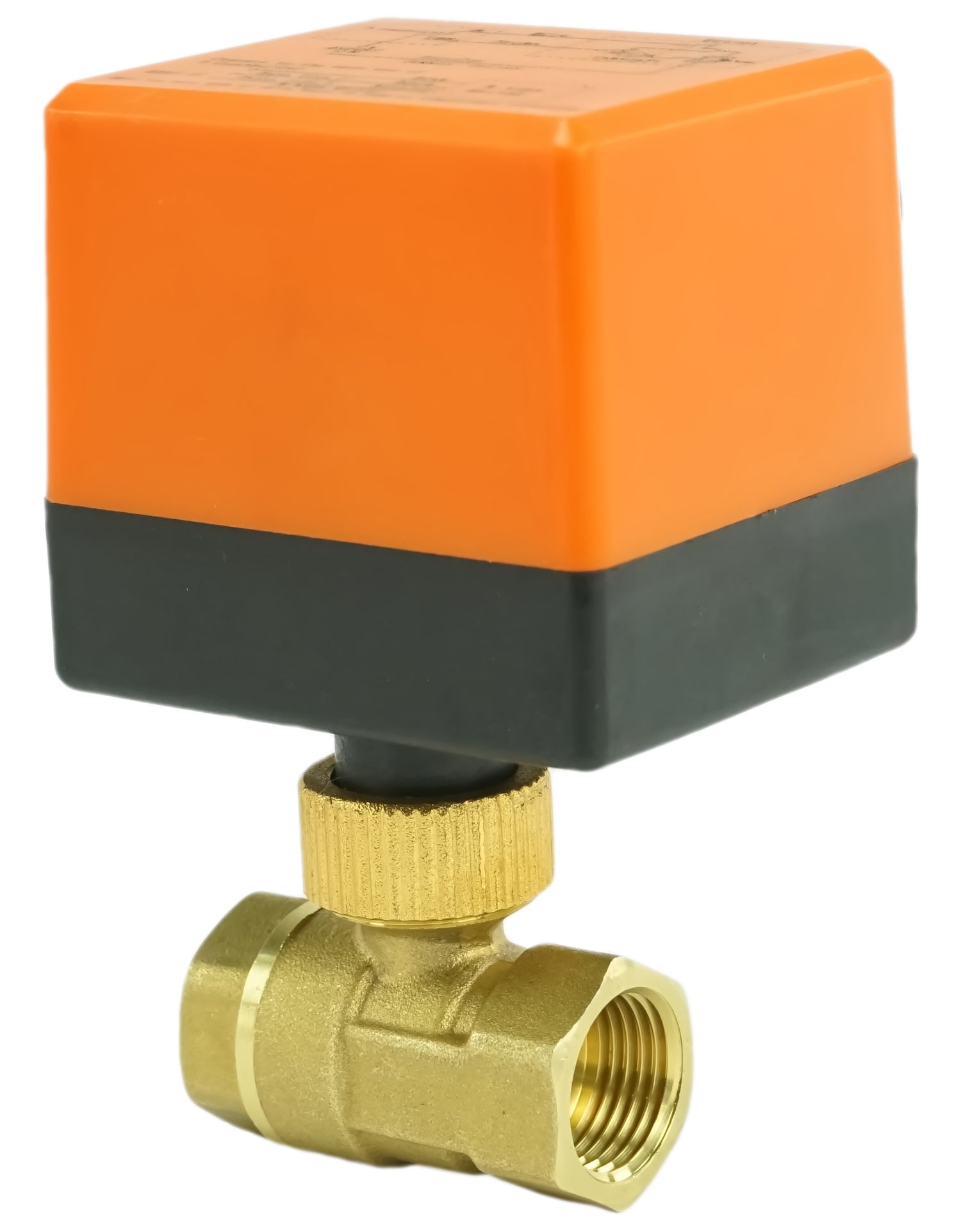 Robinet à boisseau sphérique en laiton Fileté NPT/BSP port standard Elephant RP.BRASS.120.MM 232 PSI avec commande électrique 24VDC sans interrupteurs de fin de course