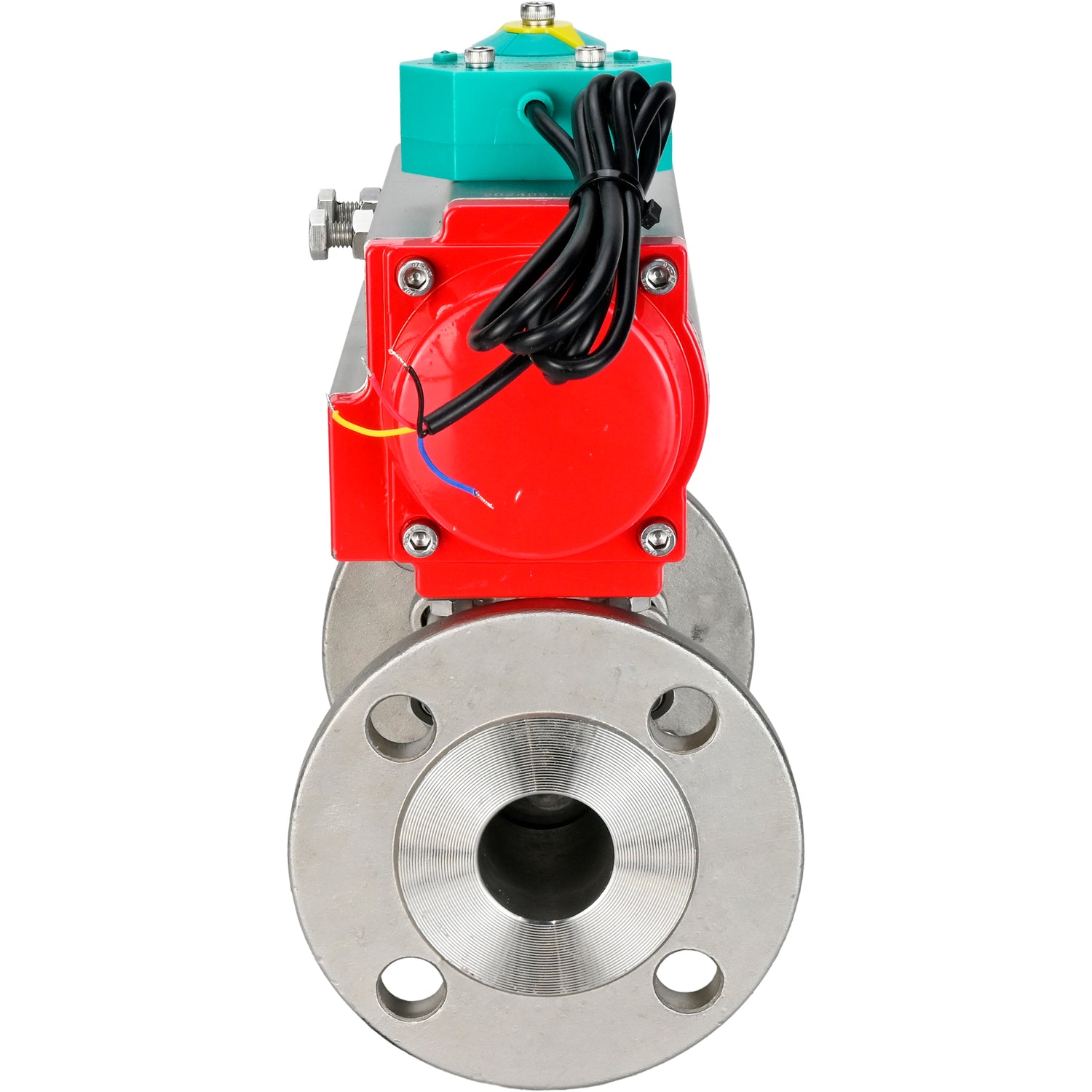 Ball valves Elephant BV3131P(3pc)-FP-F-ISO-H DN15-100 16/40 bar full-bore three-piece, flanged, 304 stainless steel, seal - PTFE, with pneumatic actuator PA-SA and ALS200D magnetic switch