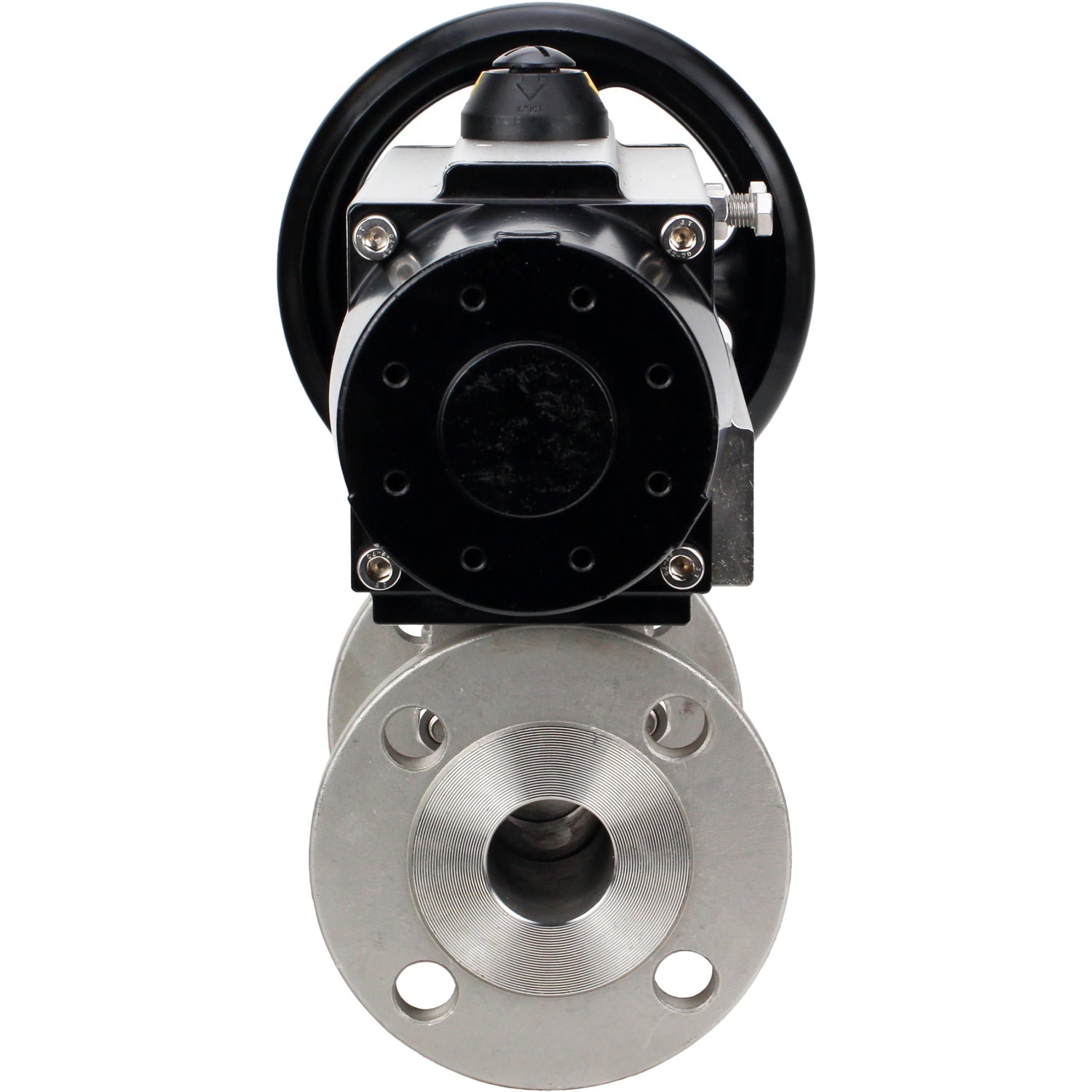 Ball valves Elephant BV3232P(3pc)-FP-F-ISO-H DN65-100 25/40 bar flanged with ISO flange, body - 316 stainless steel, full bore, seal - PTFE, with pneumatic drive PA-DA-105-1