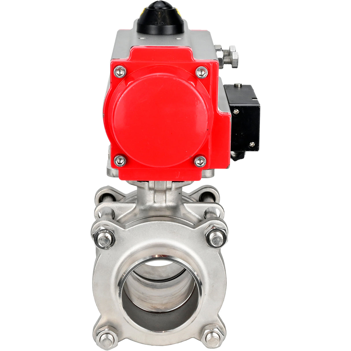 Ball valves Elephant BV3232P(3pc)-FP-W-ISO-H WDVF DN15-32 63 bar full bore, body - 316 stainless steel, seal - PTFE, for welding, with PA-DA pneumatic actuator, pneumatic distributor 4M310-08 NAMUR 220V