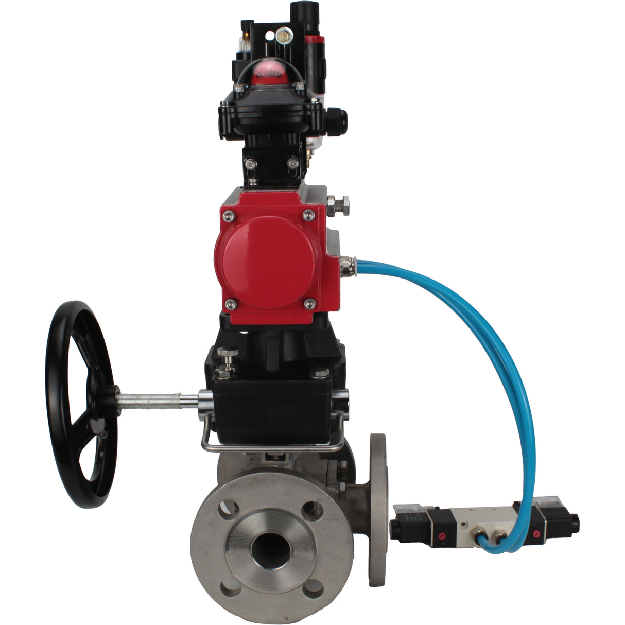 Ball valves Elephant BV3232P(4pc)-FP-3WL-F-ISO-H 16 bar full bore, flanged, body - stainless steel SS316, ISO flange F03/F04-F10/F12, square 9x9-19x19, s Mon/drive PA-DA, mon/distribution 4V320-8 220V, LSU APL-210N, Doubler MON3-700-T38-ISO and ATU A