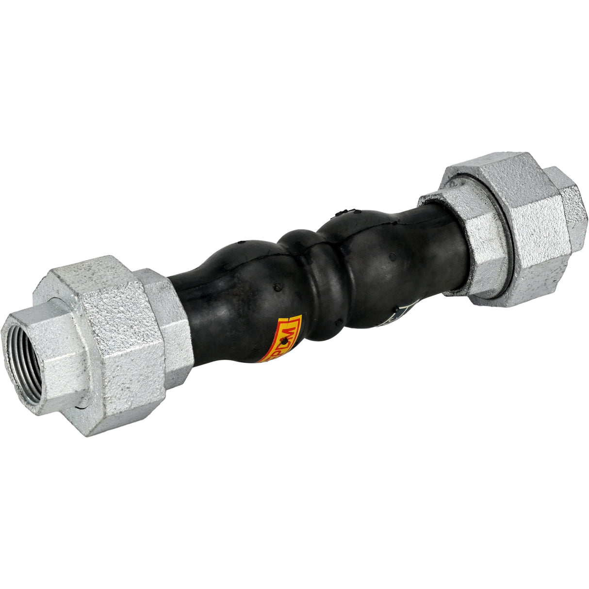 Compensateurs en caoutchouc Elephant CR-N17-T PN16, insert en caoutchouc (corps) - NBR, type de raccordement - fileté, matériau de l'élément fileté - fonte galvanisée