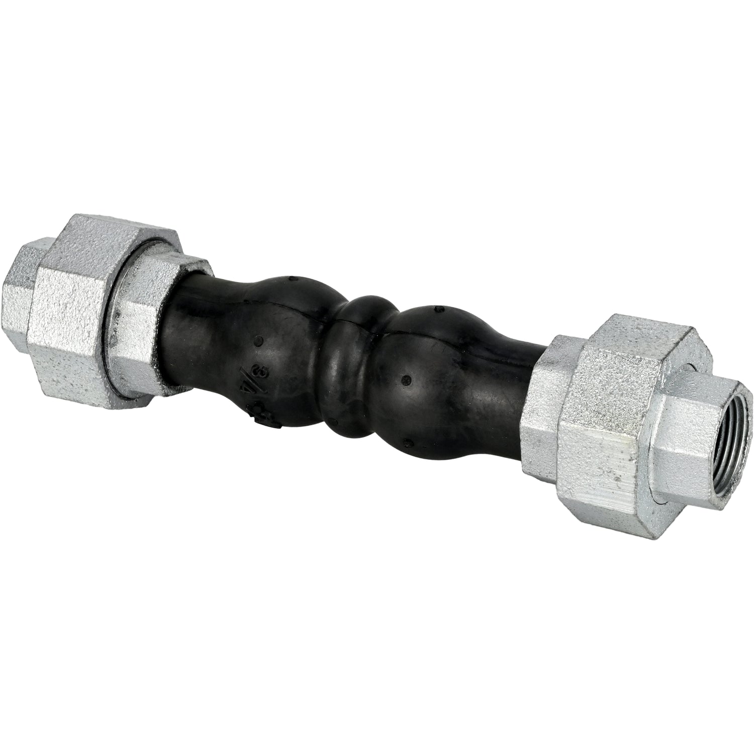 Compensateurs en caoutchouc Elephant CR-N17-T PN16, insert en caoutchouc (corps) - NBR, type de raccordement - fileté, matériau de l'élément fileté - fonte galvanisée