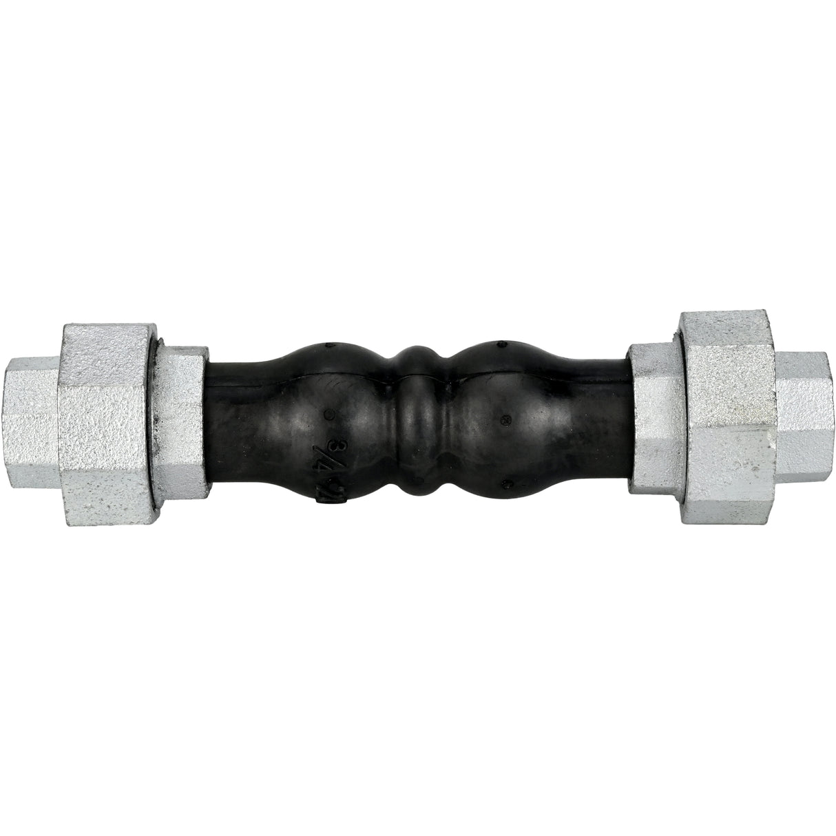 Compensateurs en caoutchouc Elephant CR-N17-T PN16, insert en caoutchouc (corps) - NBR, type de raccordement - fileté, matériau de l'élément fileté - fonte galvanisée