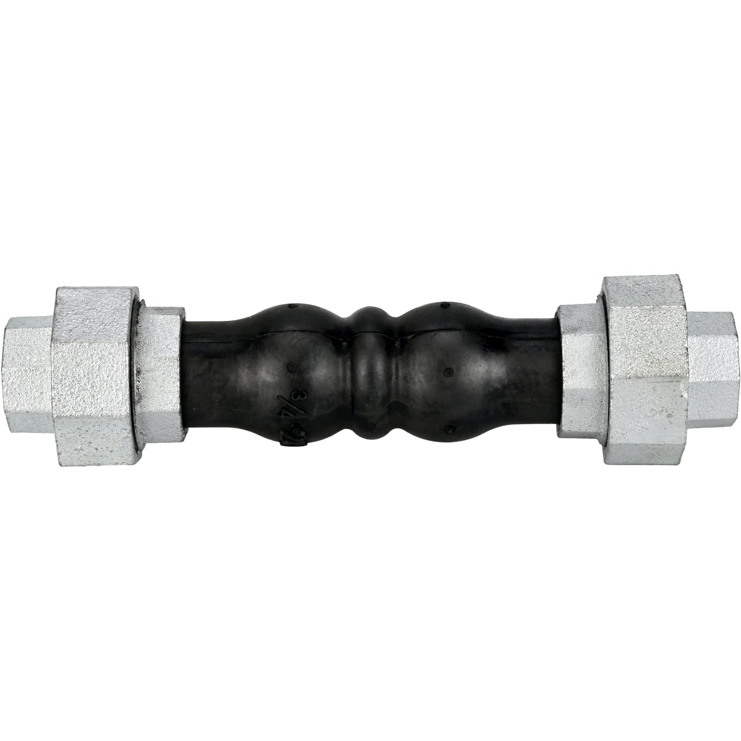 Compensateurs en caoutchouc Elephant CR-N17-T PN16, insert en caoutchouc (corps) - NBR, type de raccordement - fileté, matériau de l'élément fileté - fonte galvanisée