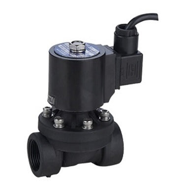 Électrovanne électrique à action directe à deux voies normalement fermée Elephant DHDF11-P-НЗ F 110/220V, matériau du corps - Nylon 66, joint - NBR