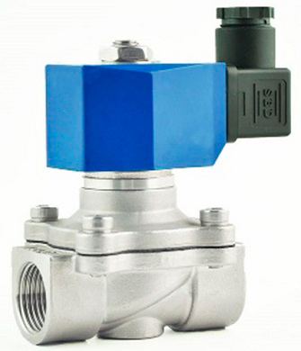 Électrovanne électrique à action directe à deux voies normalement fermée Elephant DW21-SS316-НЗ 316 EPDM G SD01B 24V, matériau du corps - acier inoxydable AISI 316, joint - EPDM