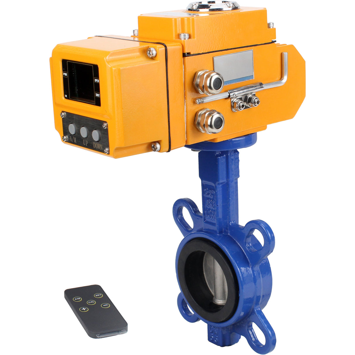 Vanne papillon d'eau Elephant ggg50-316l-epdm-elephant-110/220-0-10, matériau du corps - fonte GGG50, matériau du disque - acier inoxydable AISI 316L, joint - EPDM, commande par actionneur électrique