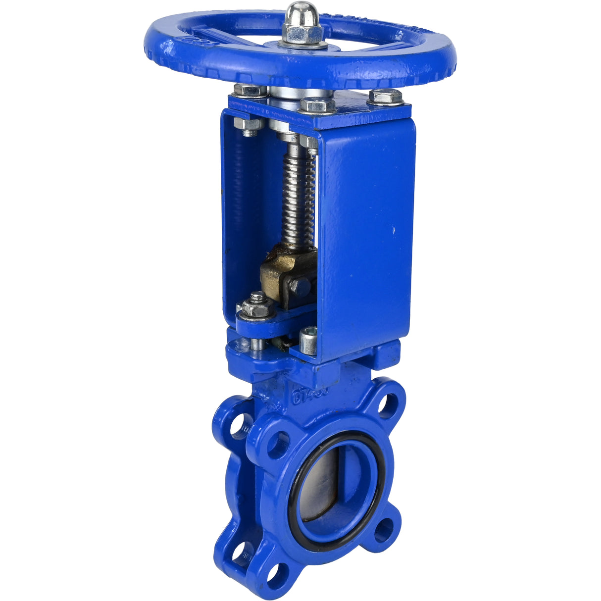 Vanne à guillotine Elephant GVKN1331E-2W-Fb-S, matériau du corps - fonte GGG40, matériau du couteau - acier inoxydable AISI 304, joint - EPDM, volant