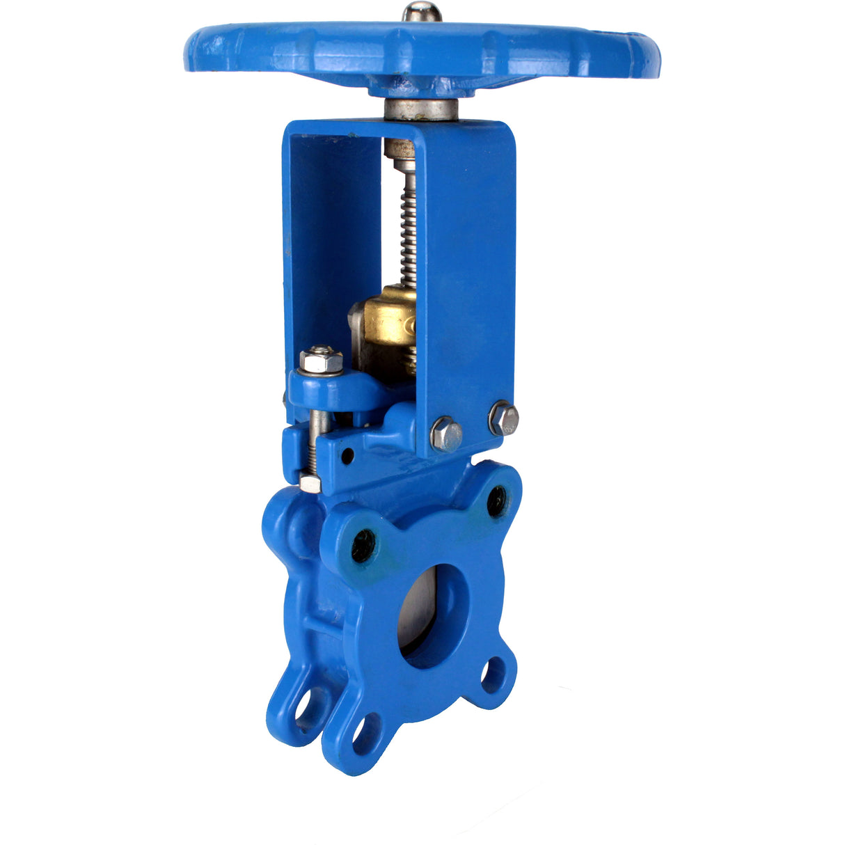 Vanne à guillotine Elephant GVKN1331N-2W-Fb-S, matériau du corps - fonte GGG40, matériau du couteau - acier inoxydable AISI 304, joint - NBR, volant