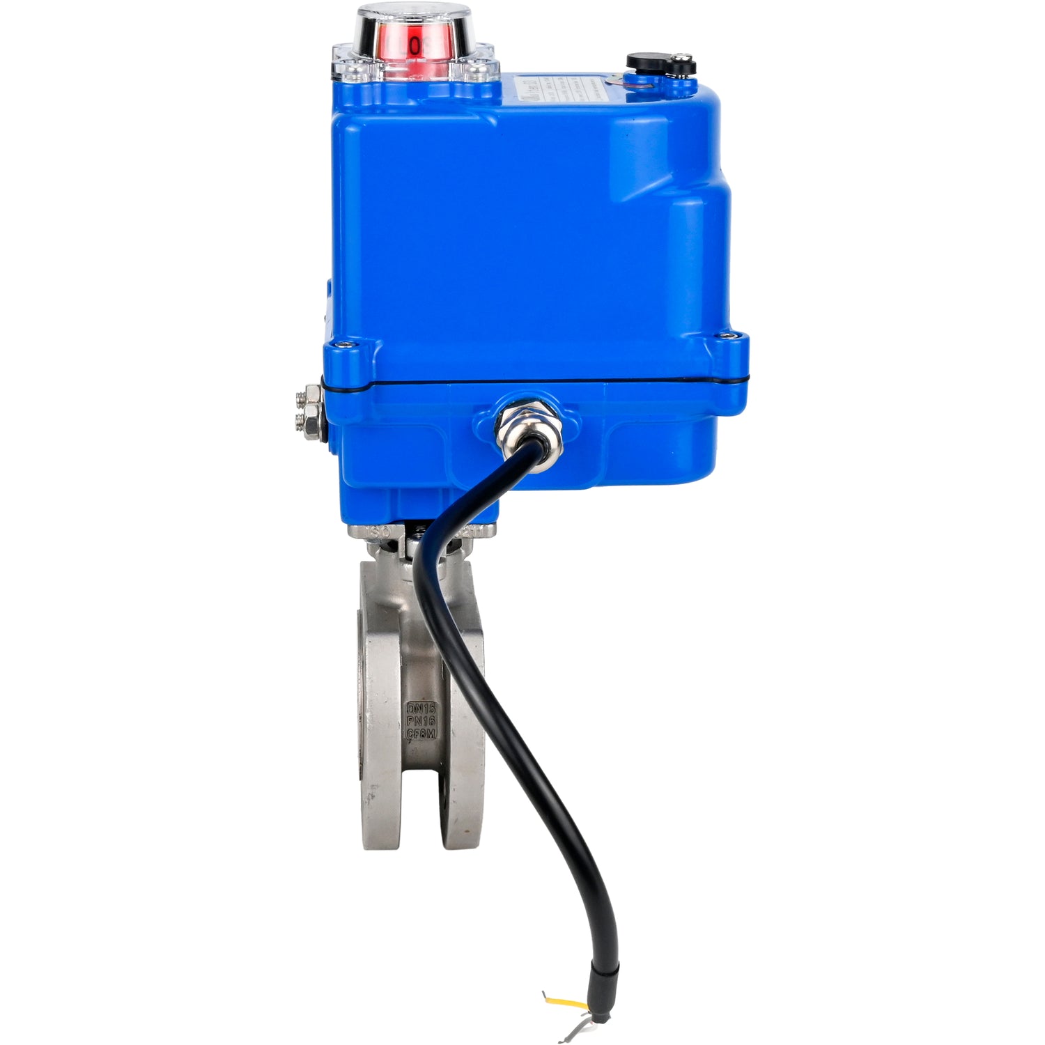 Robinet à boisseau sphérique en acier inoxydable Elephant kchmfp-elephant-12v, matériau du corps - acier inoxydable AISI 316, matériau de la bille - acier inoxydable AISI 316, joint - PTFE, commande par actionneur électrique