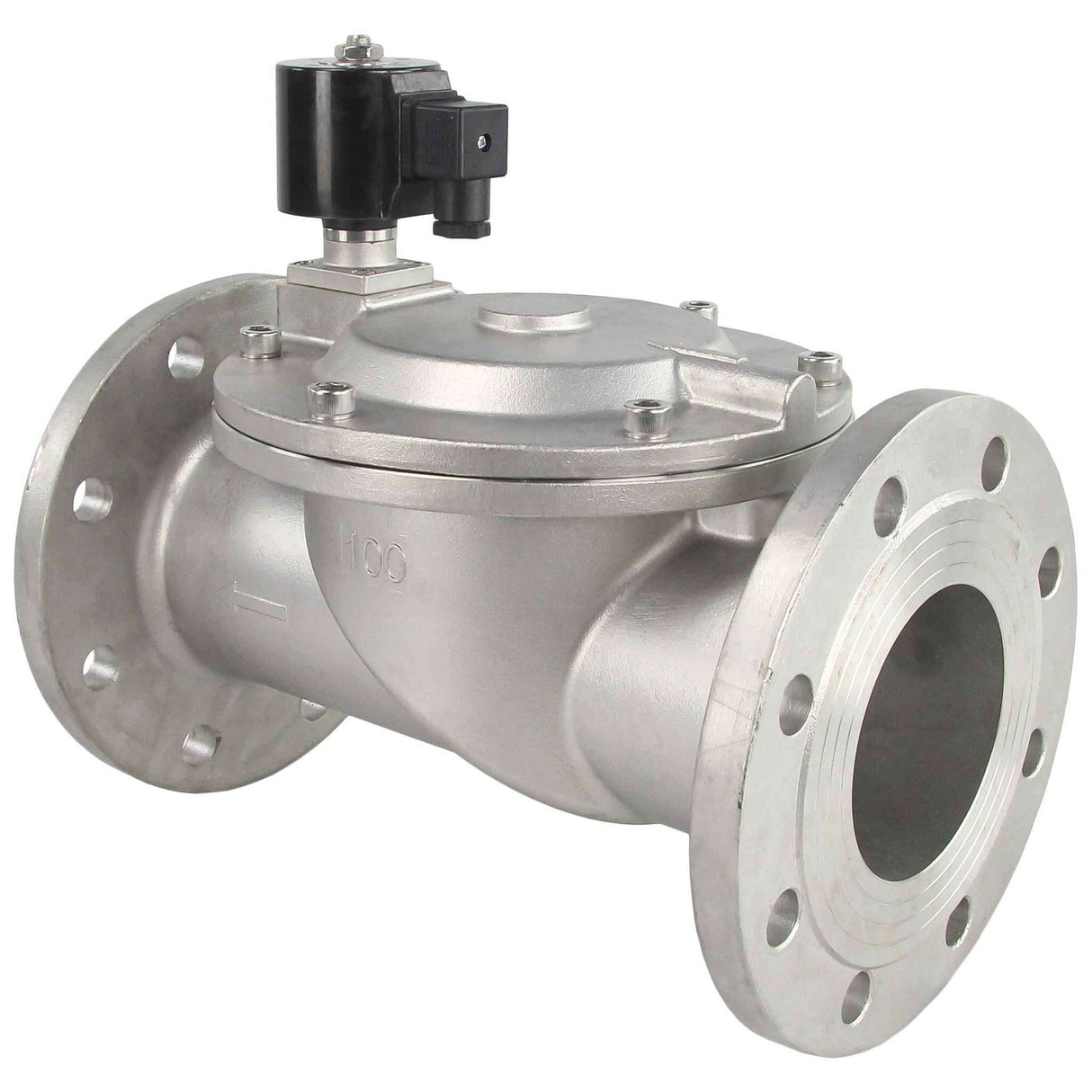 Électrovanne électrique à deux voies à action indirecte, normalement fermée, Elephant VSF-601V-PU-NC VITON 24В, matériau du corps - acier inoxydable AISI 304, joint - Viton