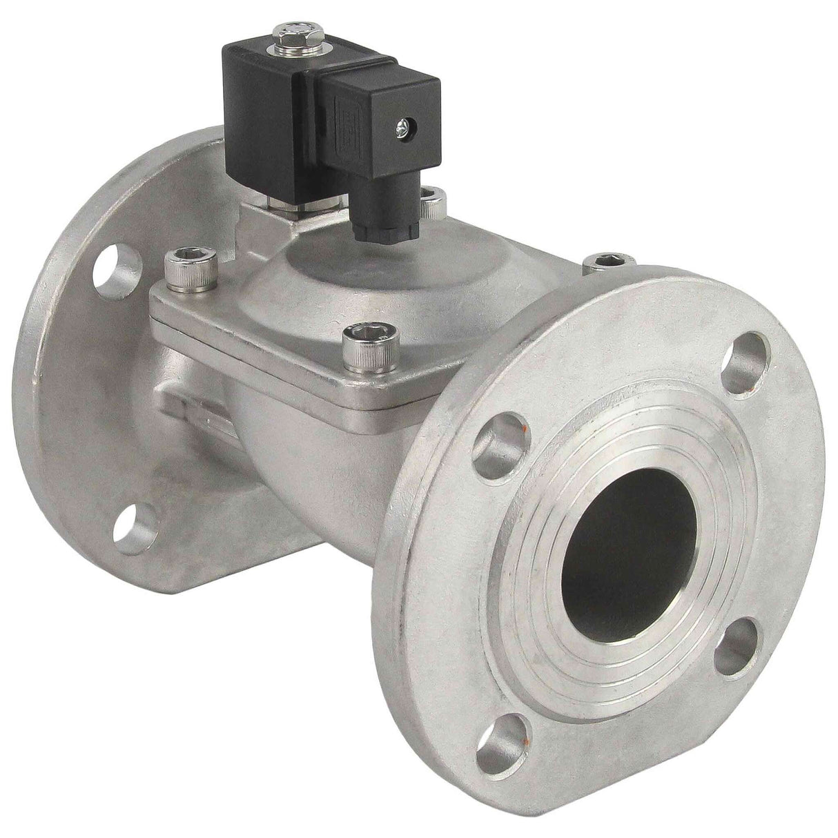 Électrovanne électrique à deux voies à action indirecte, normalement fermée, Elephant VSF-601E-PU-NC EPDM 24В, matériau du corps - acier inoxydable AISI 304, joint - EPDM