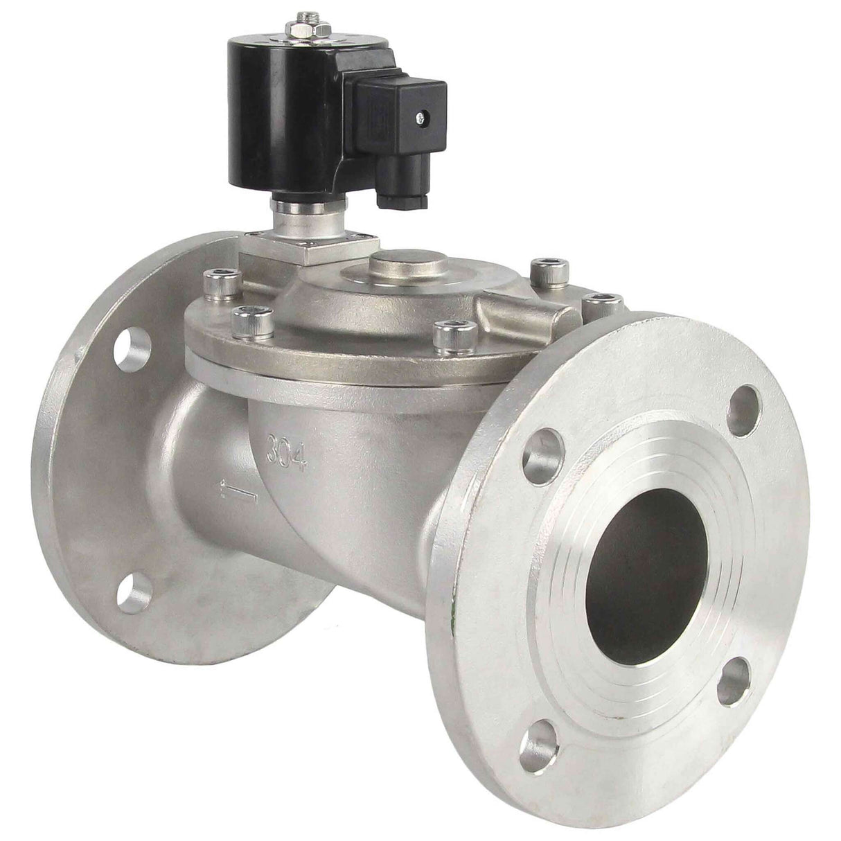 Électrovanne électrique à deux voies à action indirecte normalement fermée Elephant VSF-601N-PU-NC NBR 110/220V, matériau du corps - acier inoxydable AISI 304, joint - NBR