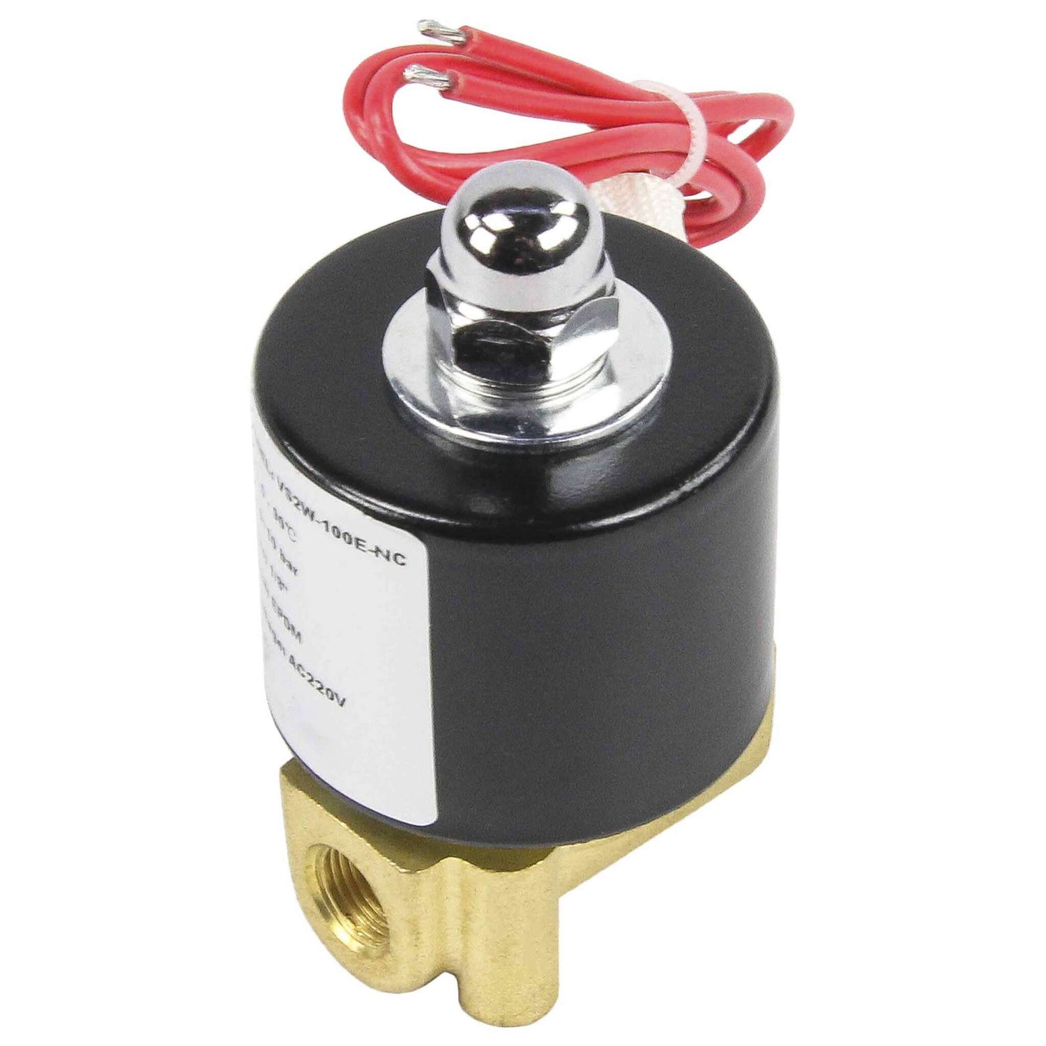 Électrovanne électrique à action directe à deux voies normalement fermée Elephant VS2W-100E-NC EPDM 110/220V, matériau du corps - laiton, joint - EPDM