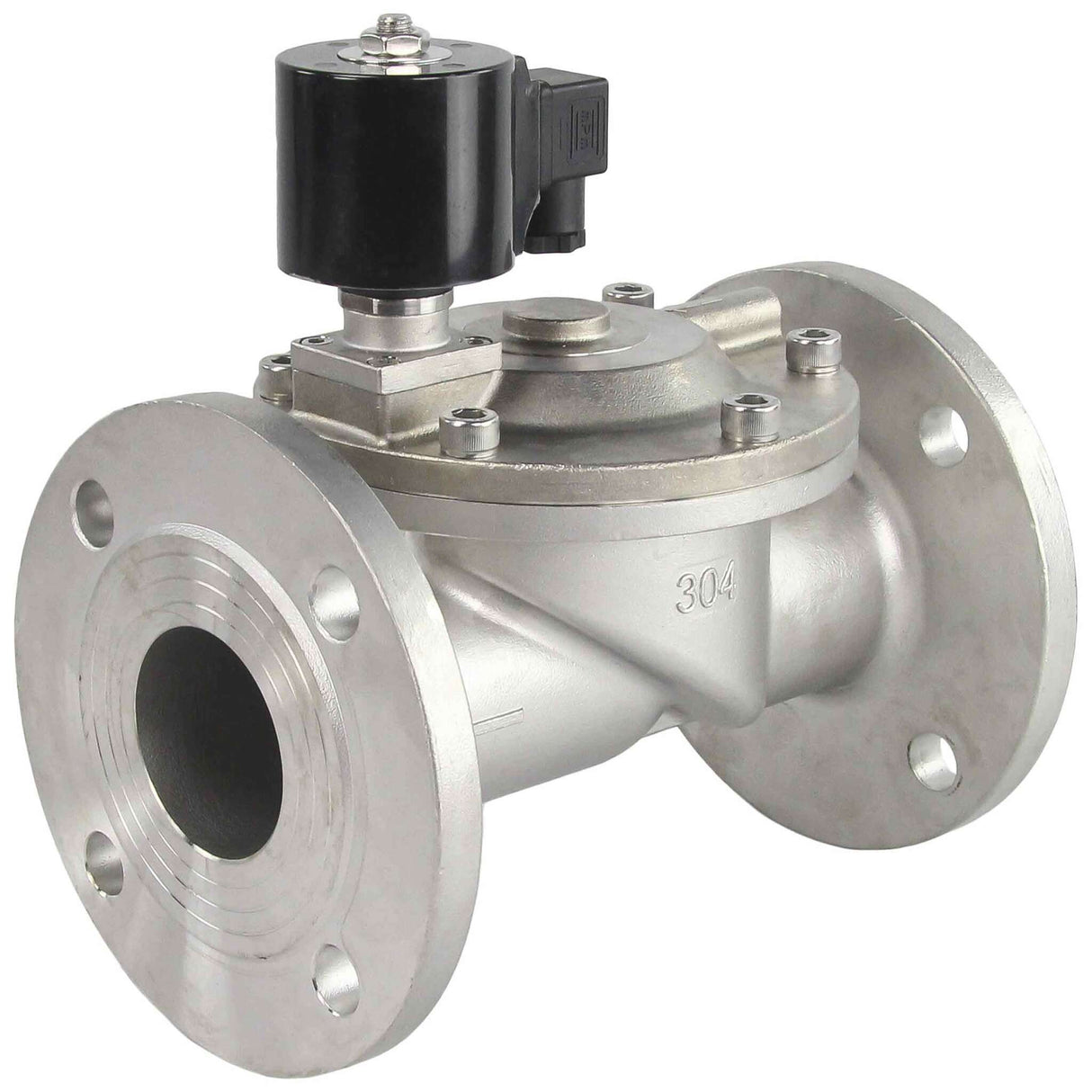 Électrovanne électrique à deux voies à action indirecte normalement fermée Elephant VSF-601N-PU-NC NBR 110/220V, matériau du corps - acier inoxydable AISI 304, joint - NBR