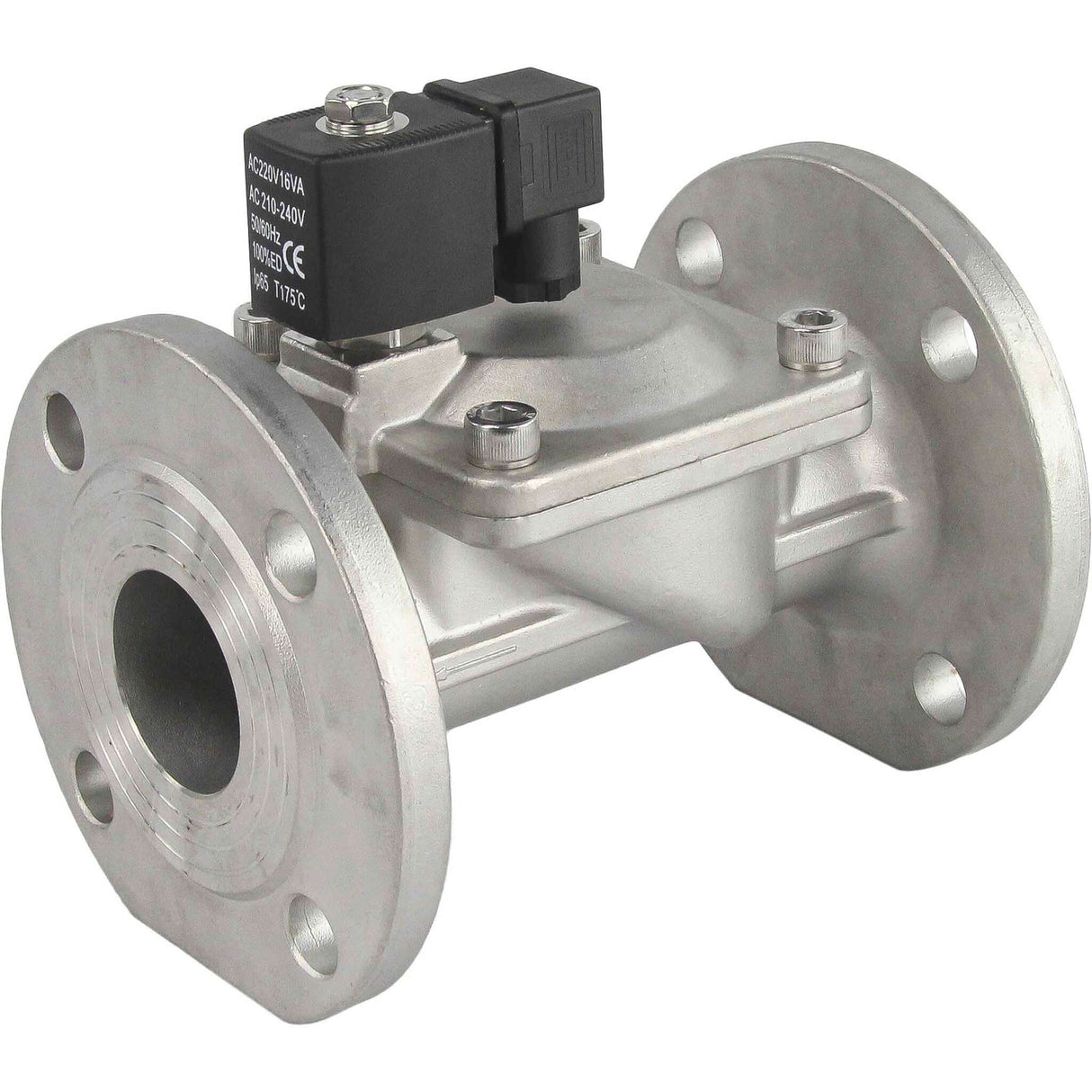 Électrovanne électrique à deux voies à action indirecte, normalement fermée, Elephant VSF-601E-PU-NC EPDM 24В, matériau du corps - acier inoxydable AISI 304, joint - EPDM