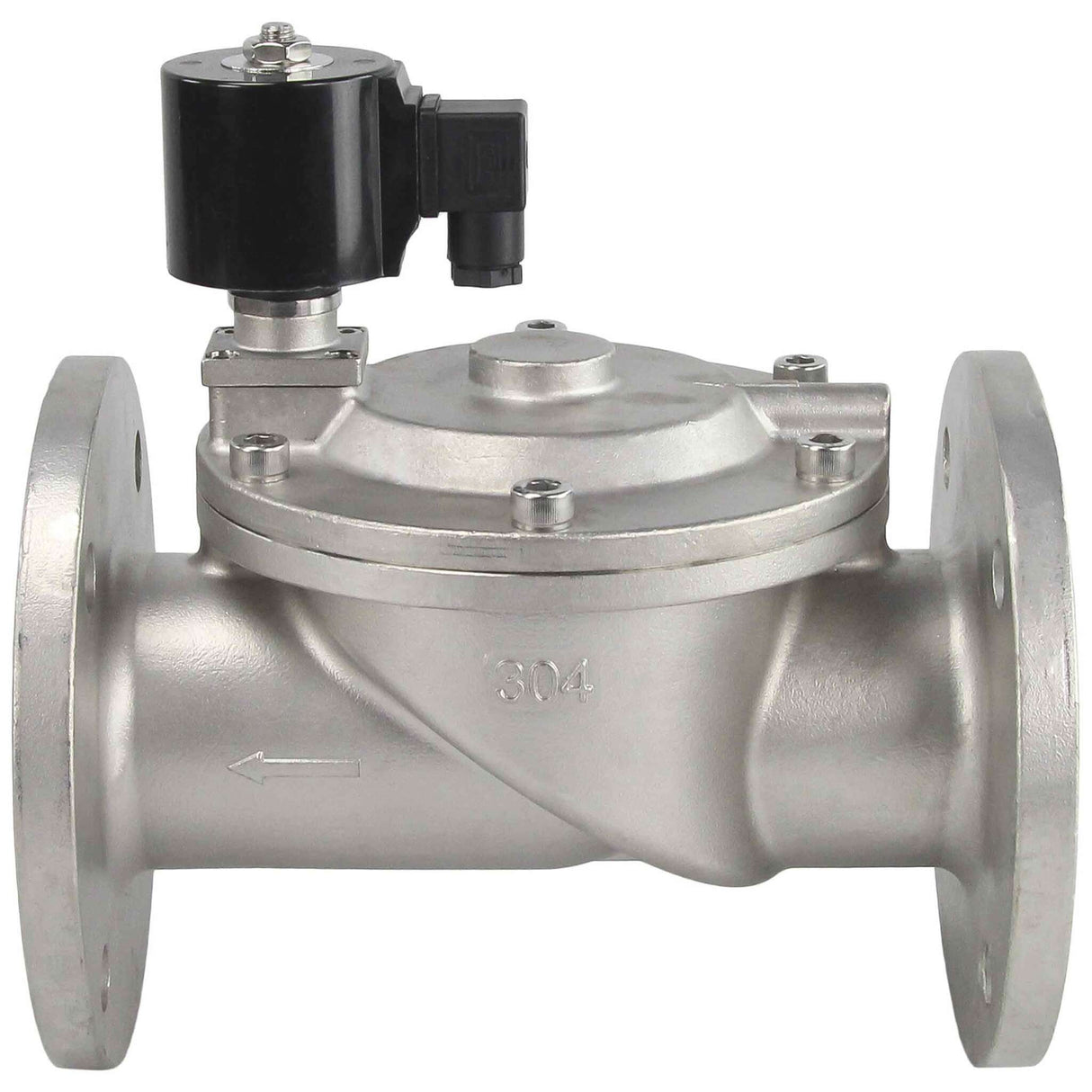 Électrovanne électrique à deux voies à action indirecte normalement fermée Elephant VSF-601N-PU-NC NBR 24В, matériau du corps - acier inoxydable AISI 304, joint - NBR