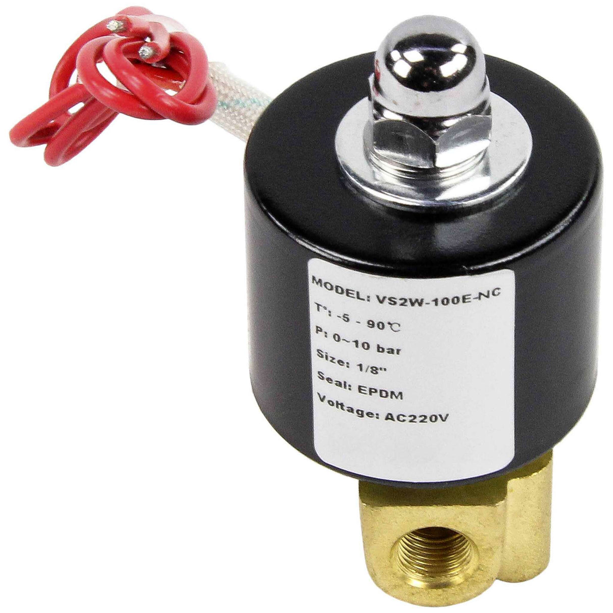 Vanne à deux voies à action directe, normalement fermée, Elephant VS2W-100E-NC EPDM 24 V, matériau du corps - laiton, joint - EPDM