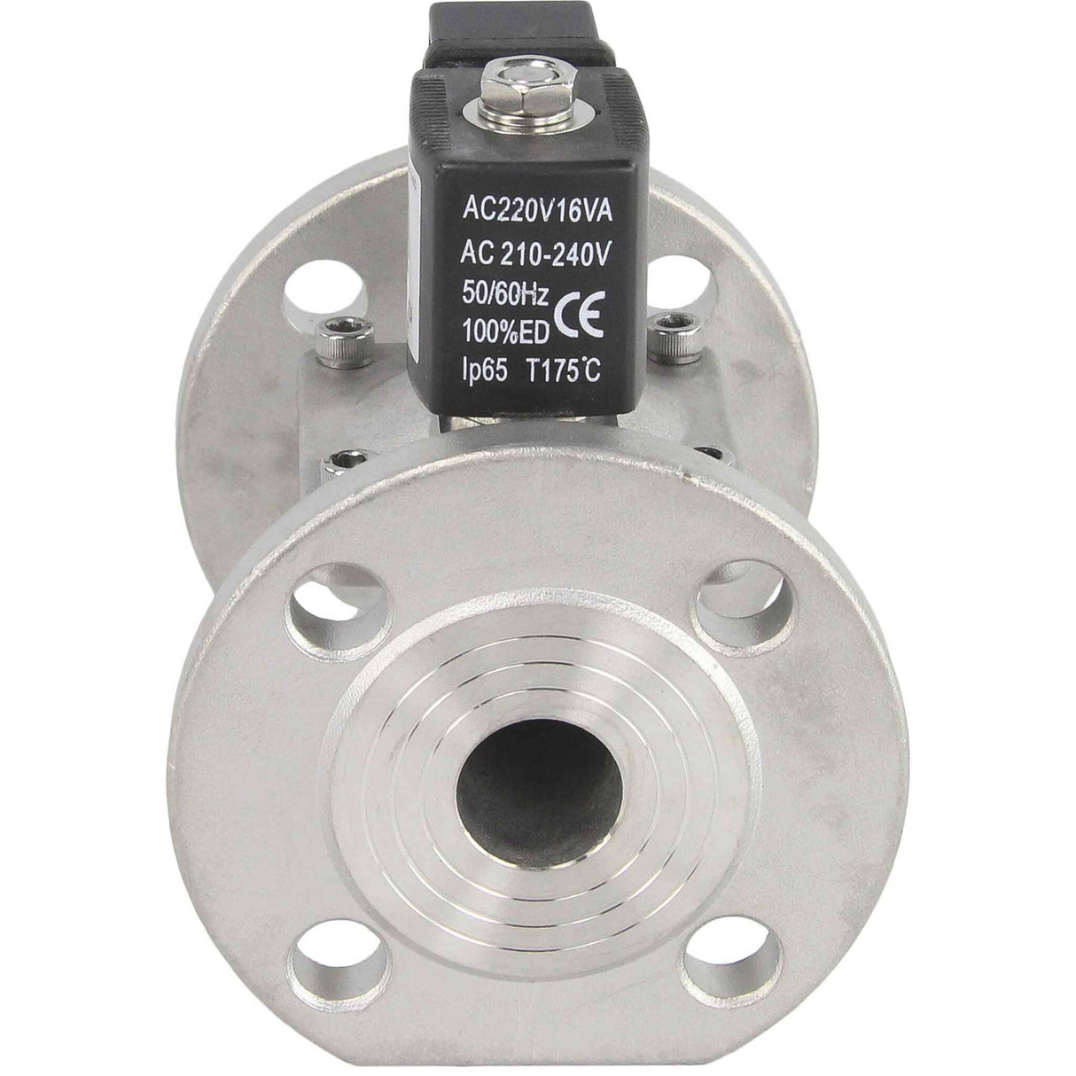 Électrovanne électrique à deux voies à action indirecte, normalement fermée, Elephant VSF-601E-PU-NC EPDM 110/220V, matériau du corps - acier inoxydable AISI 304, joint - EPDM