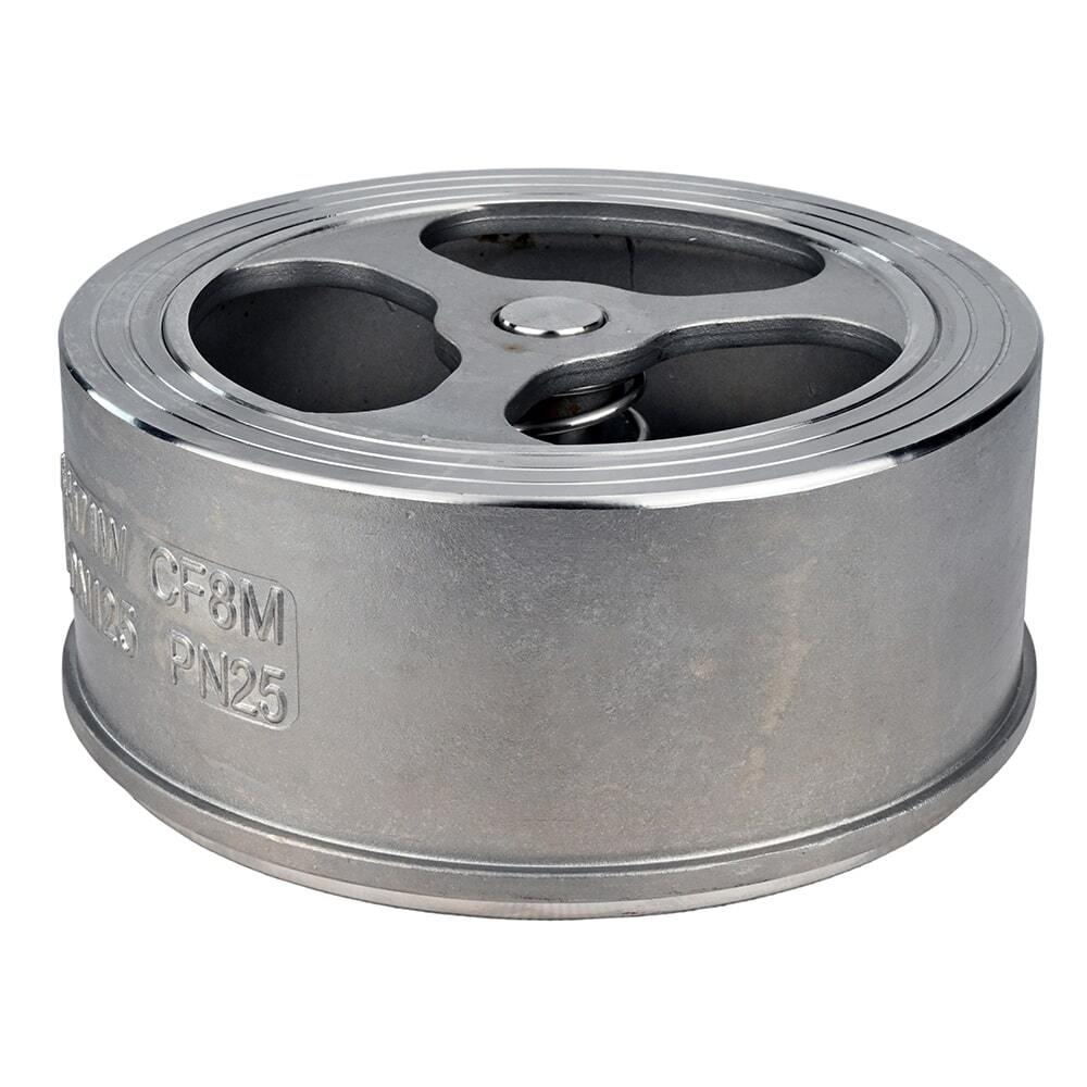 Clapet anti-retour à ressort Elephant VCS3232-Fb 25 bar matériau du corps - acier inoxydable AISI 316, matériau de verrouillage - acier inoxydable AISI 316, bride compacte