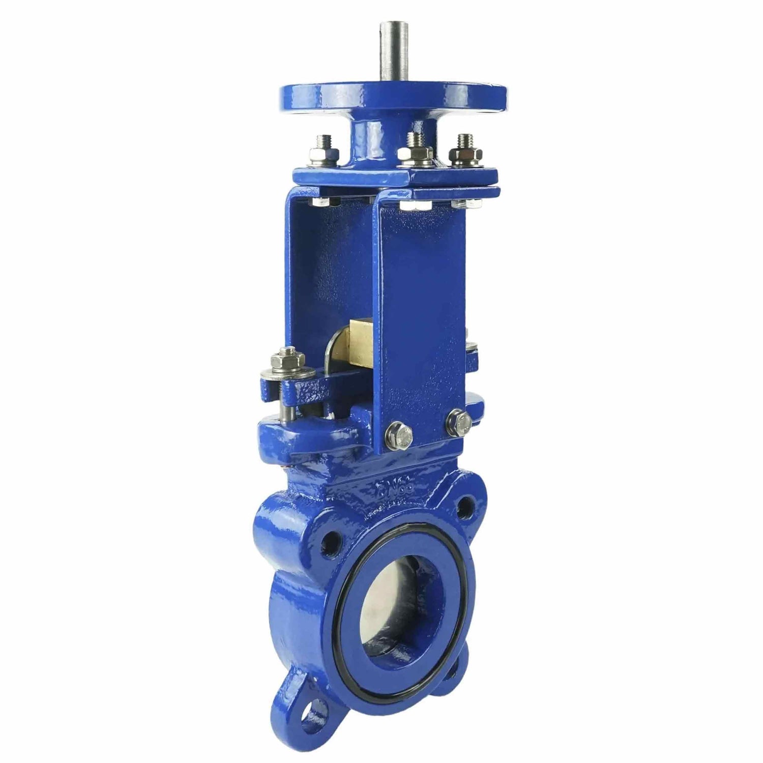 Vanne à guillotine Elephant GVKN1331N-2W-Fb PN10, matériau du corps - fonte GGG40, matériau du couteau - acier inoxydable AISI 304, joint - NBR, tige uniquement