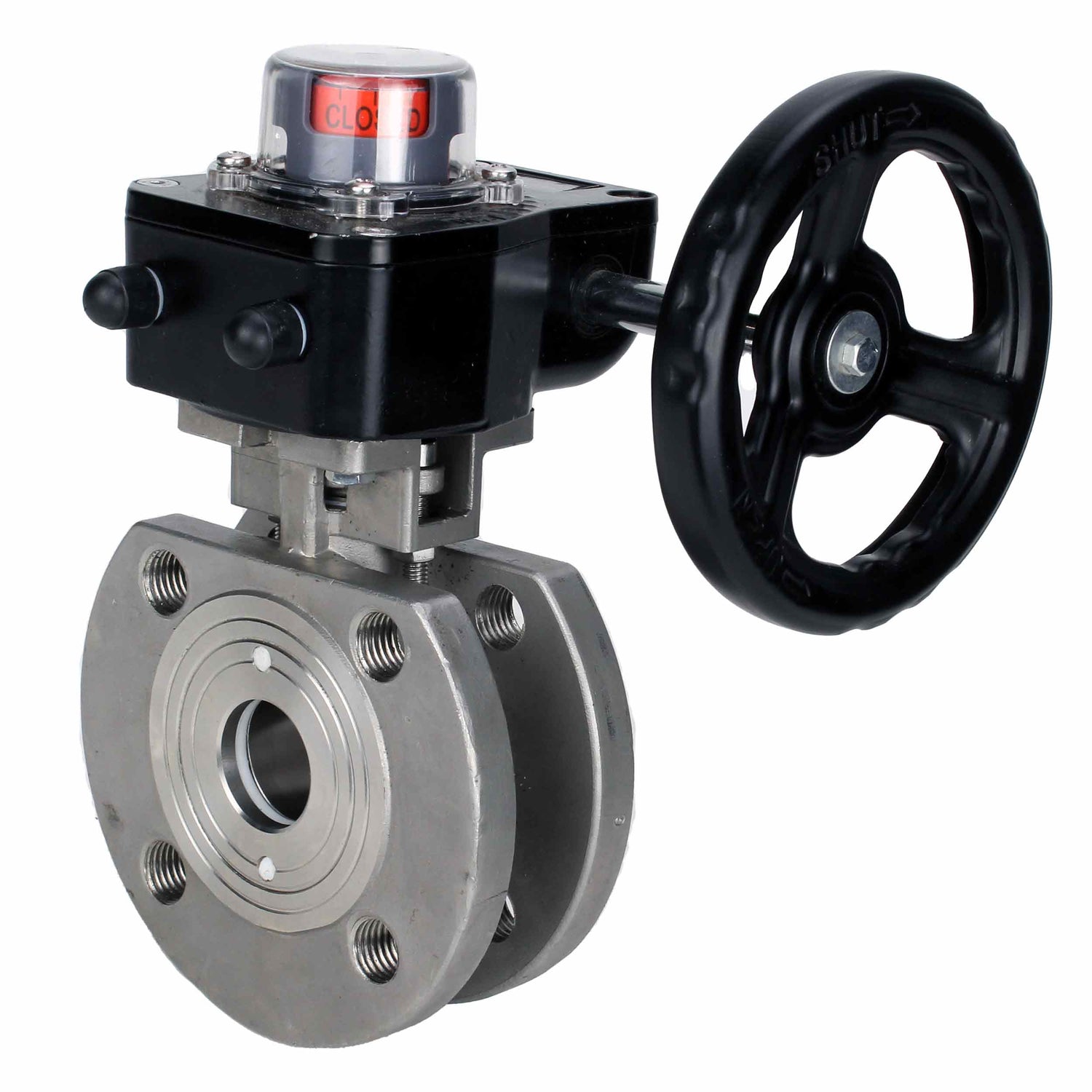 Robinet à boisseau sphérique en acier inoxydable Elephant kchmfp_hgb, matériau du corps - acier inoxydable AISI 316, matériau de la bille - acier inoxydable AISI 316, joint - PTFE, commande par poignée