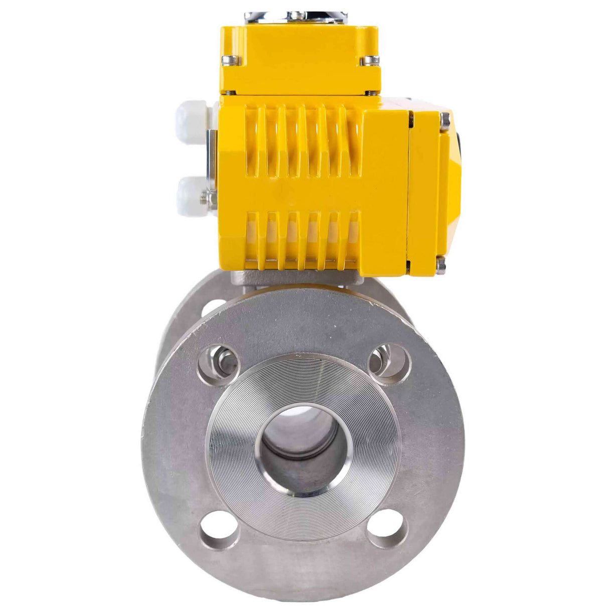 Robinet à boisseau sphérique en acier inoxydable Elephant kchfp-elephant-24v, matériau du corps - acier inoxydable AISI 316, matériau de la bille - acier inoxydable AISI 316, joint - PTFE, commande par actionneur électrique