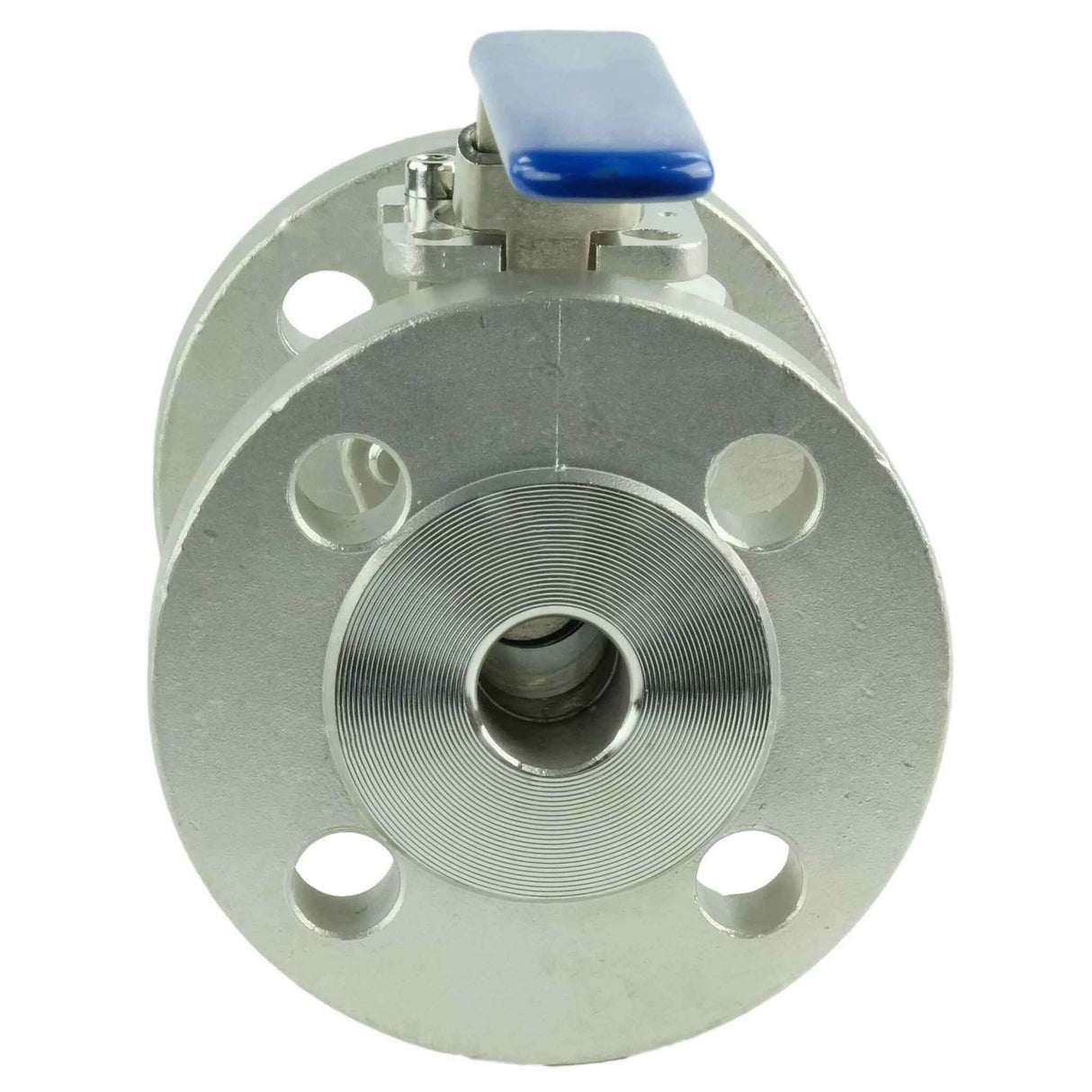 Robinet à boisseau sphérique en acier inoxydable Elephant BV3232P(2pc)-FP-F-ISO-H passage intégral, raccord à bride Classe 150/300, avec patin de montage ISO 5211 et poignée