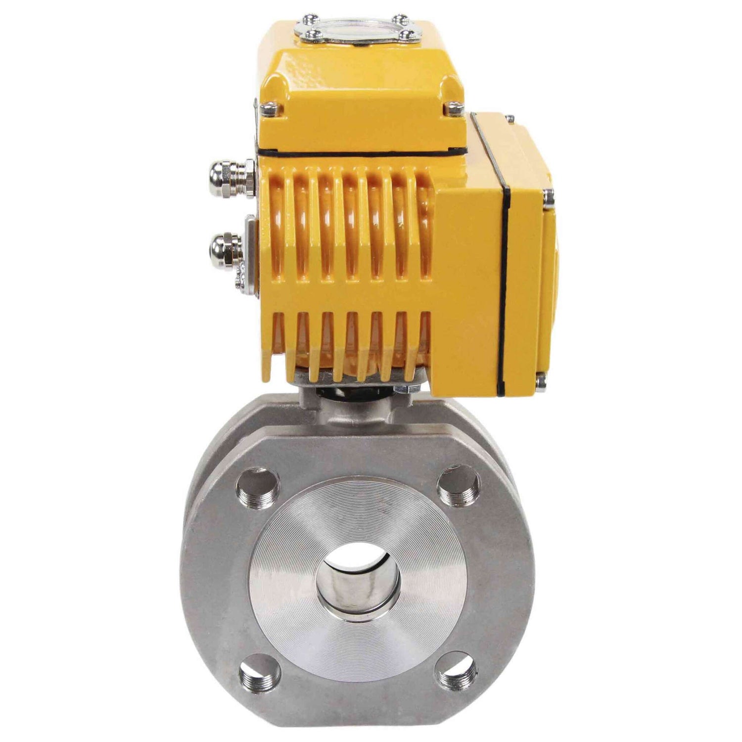 Robinet à boisseau sphérique en acier inoxydable Elephant kchmfp-elephant-110/220v, matériau du corps - acier inoxydable AISI 316, matériau de la bille - acier inoxydable AISI 316, joint - PTFE, commande par actionneur électrique